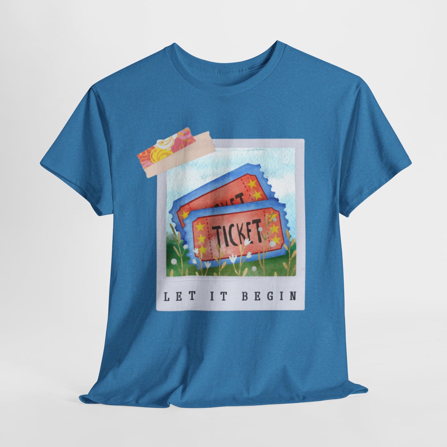 Teen/Adult Unisex Let It Begin Tee – Whimsical Ticket Shirt for Readers, Theatre Lovers & Moviegoers
