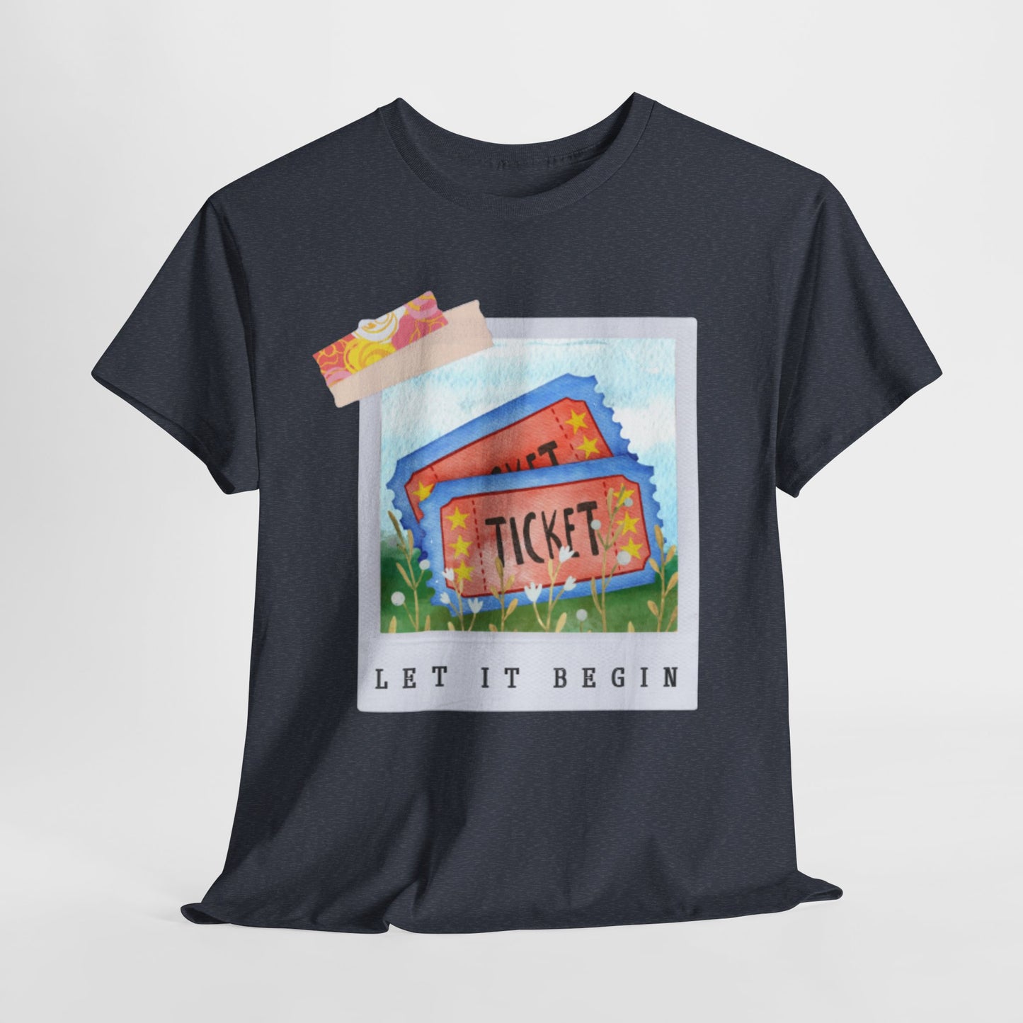 Teen/Adult Unisex Let It Begin Tee – Whimsical Ticket Shirt for Readers, Theatre Lovers & Moviegoers
