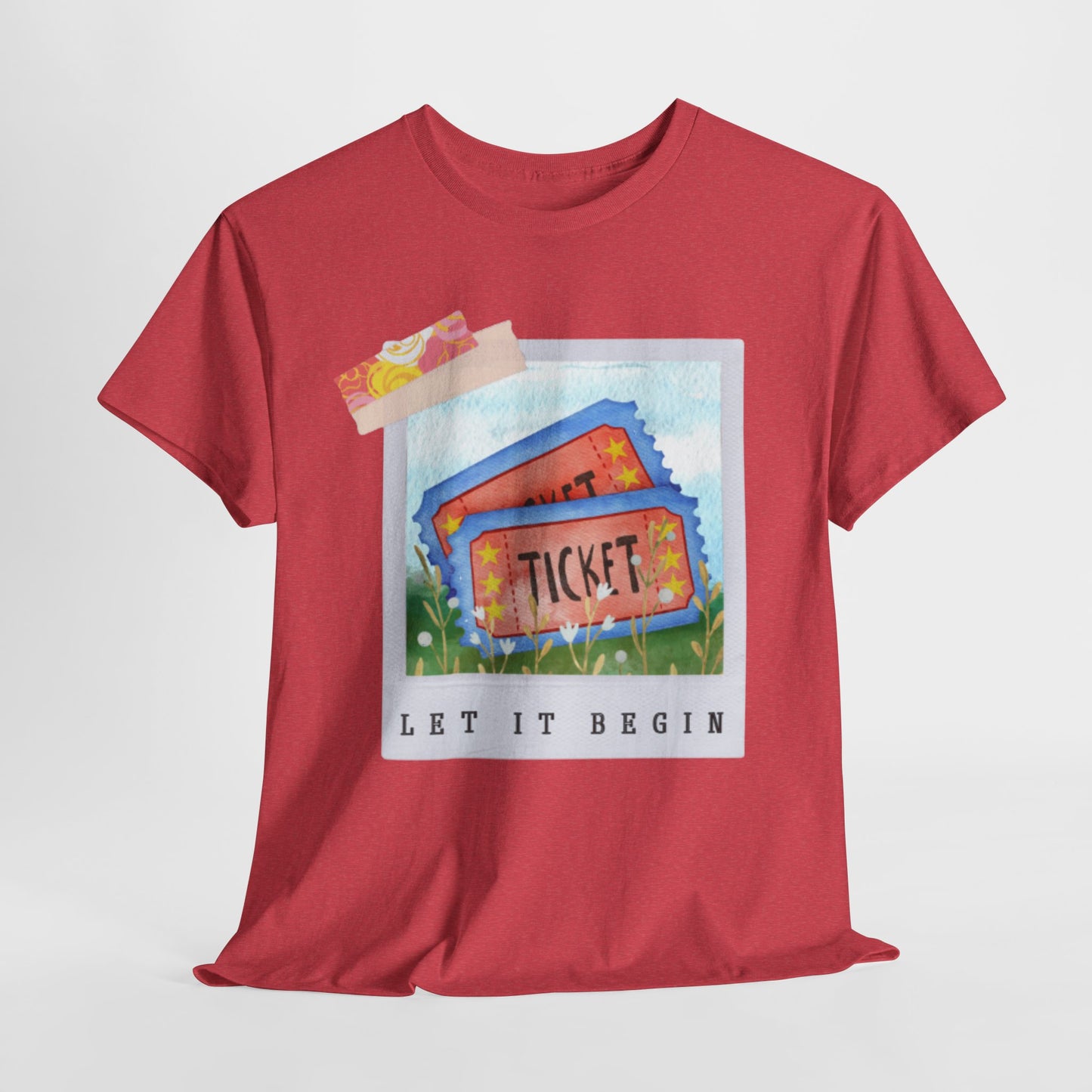Teen/Adult Unisex Let It Begin Tee – Whimsical Ticket Shirt for Readers, Theatre Lovers & Moviegoers