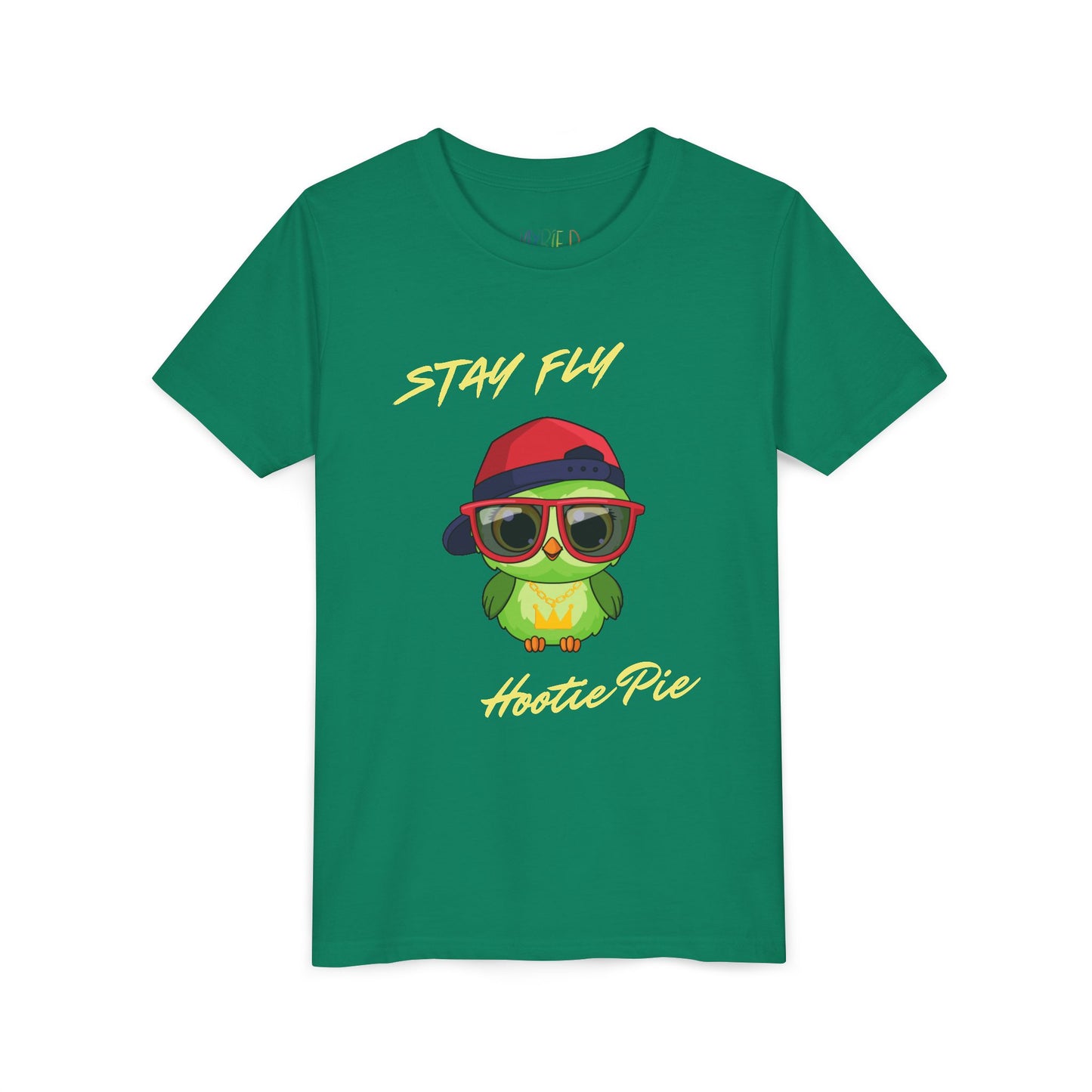 Youth Stay Fly Hootie Pie Tee – Funny Owl Shirt for Cool Kids, Retro Streetwear Style