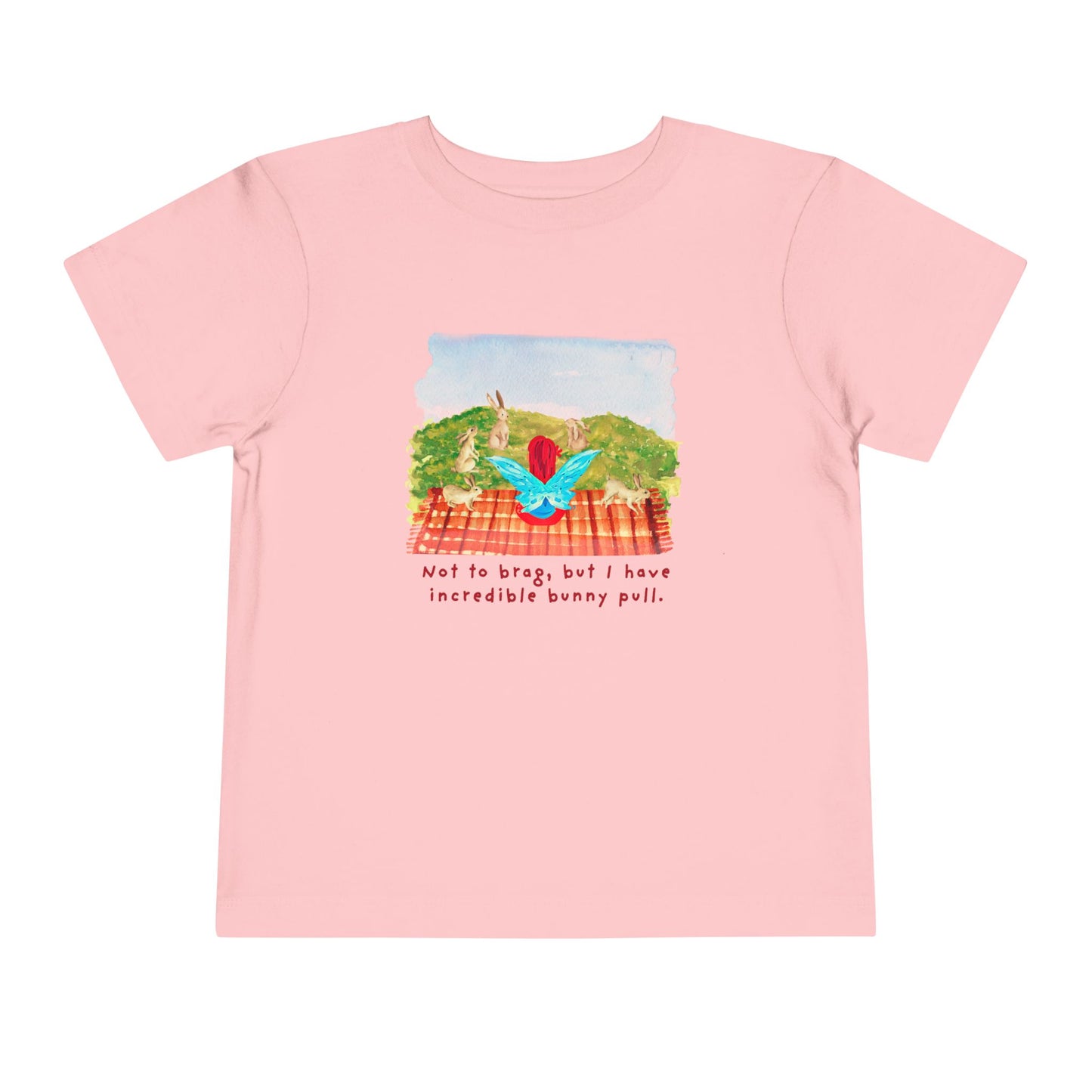 Toddler Bunny Pull Tee – Mei-Mei Funny Spring Shirt for Animal-Loving Kids