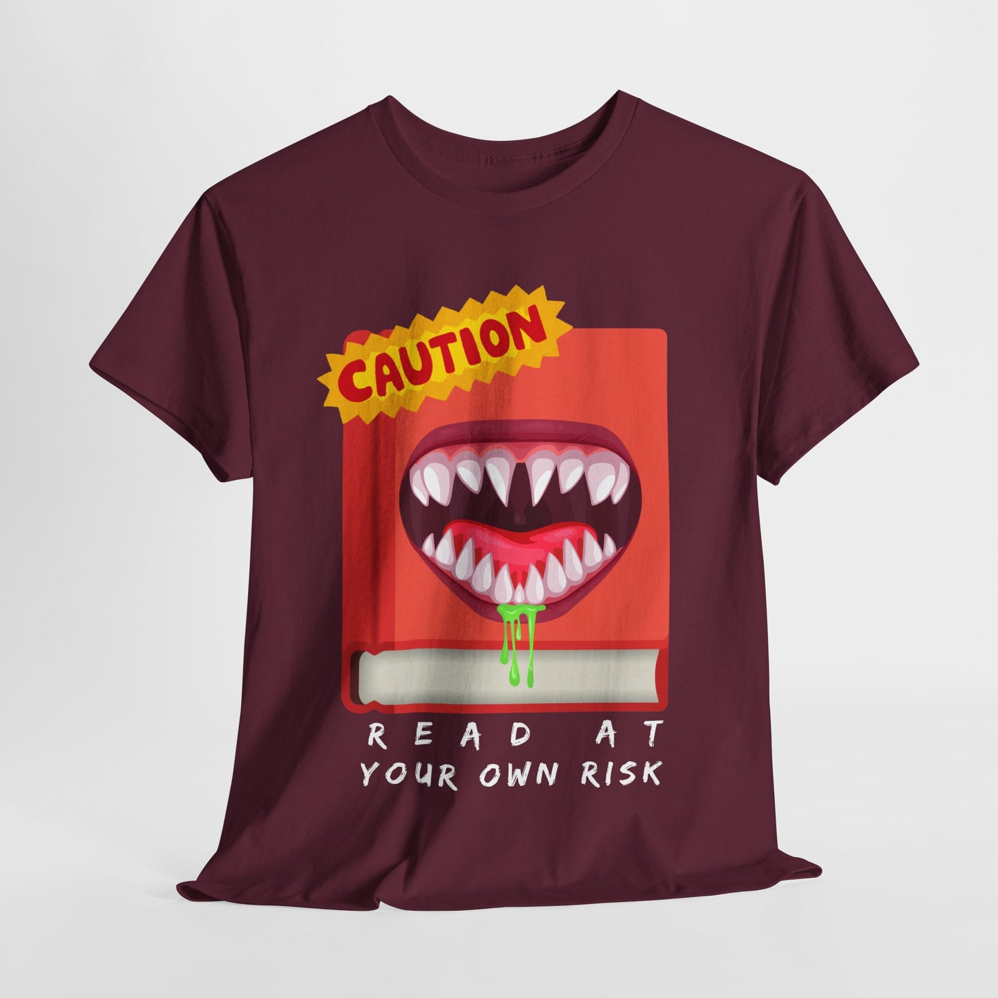 Teen/Adult Unisex Read at Your Own Risk Tee β A Warning for Thrill-Seeking Readers
