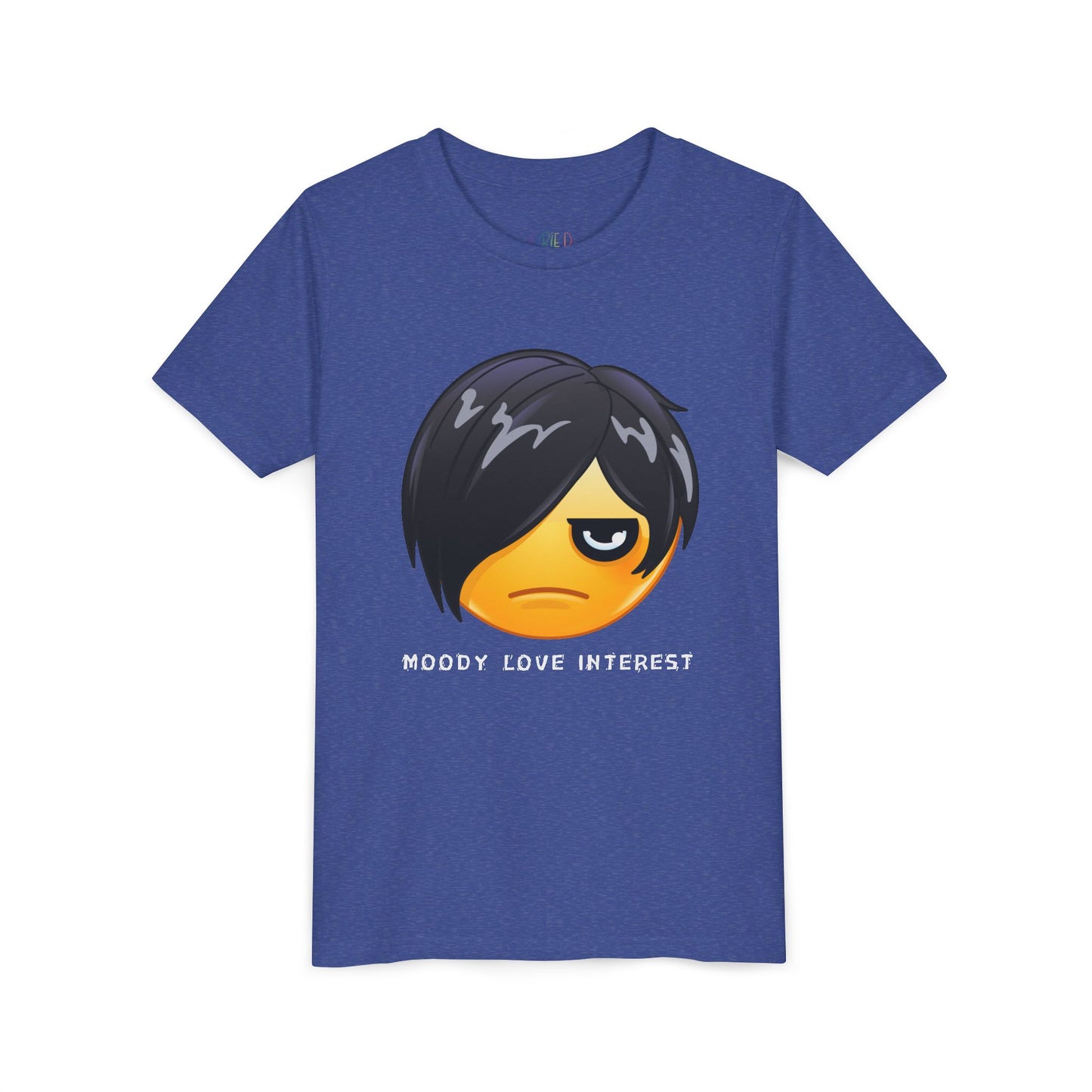 Youth Moody Love Interest T-Shirt – Dramatic Vibes for Young Rom-Com Fans