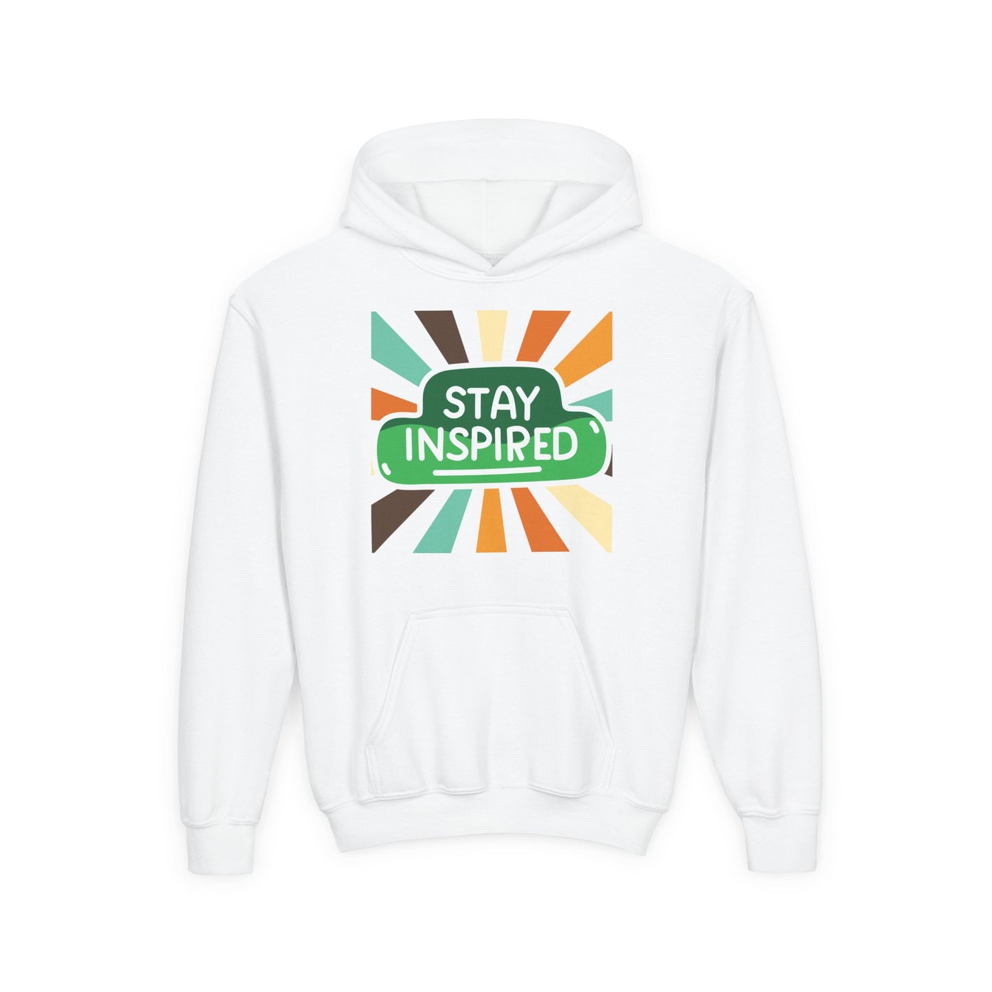 Youth Stay Inspired Hoodie β Bright Vibes for Big Dreamers