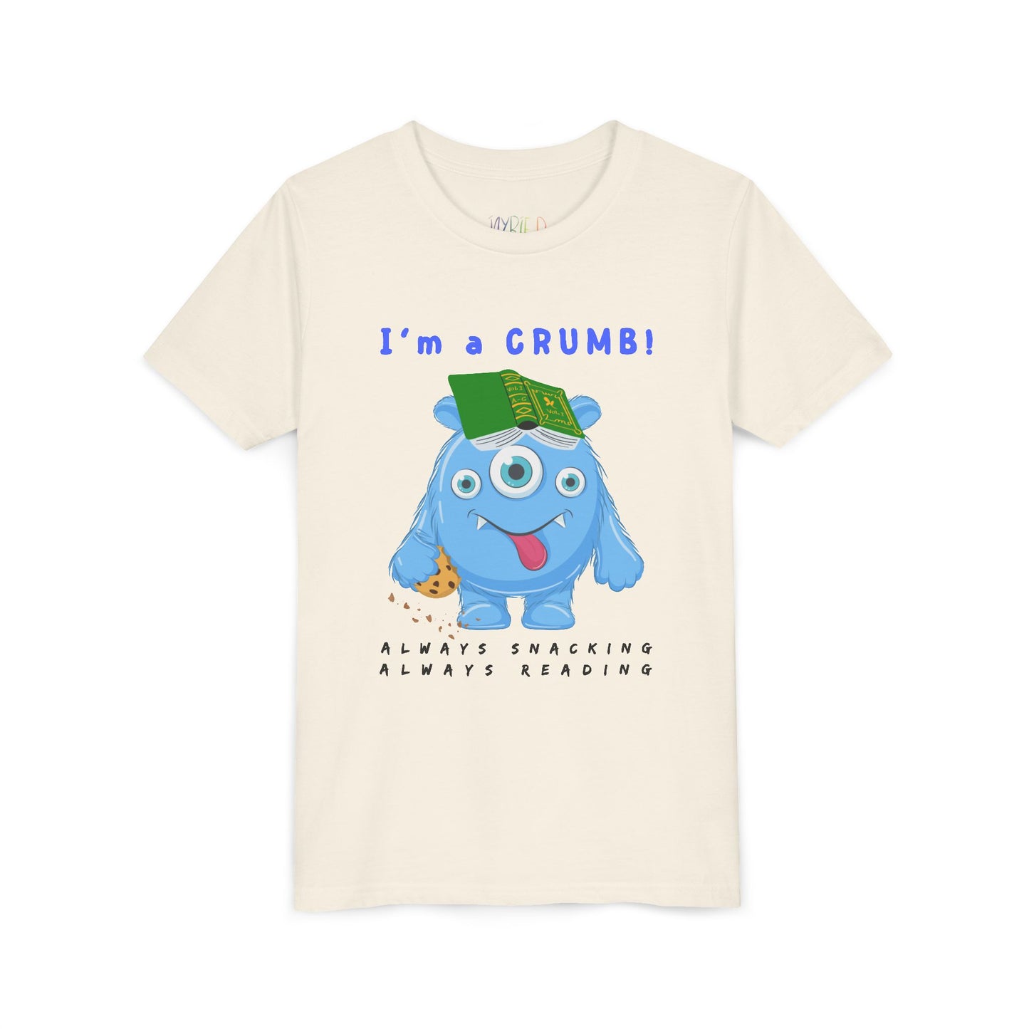 Youth I’m a CRUMB! Snack-Loving Bookworm Tee