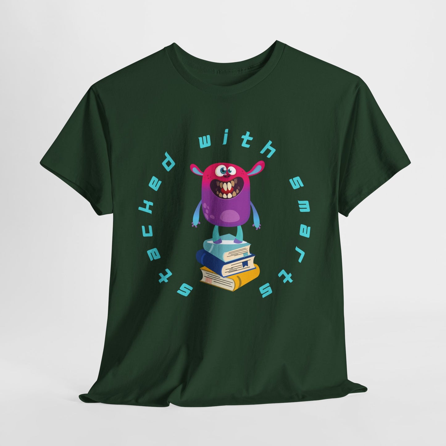 Teen/Adult Unisex “Stacked With Smarts” Tee – Clever Book Lover Shirt for Readers & Thinkers