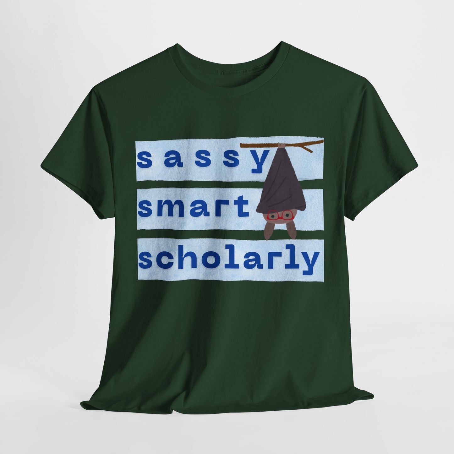 Teen/Adult Unisex “Sassy, Smart, Scholarly” Bat Tee