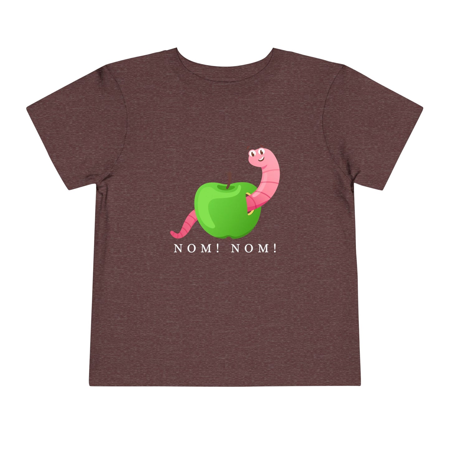 Toddler Nom Nom Tee β Silly Snack Time Shirt with a Hungry Worm Twist