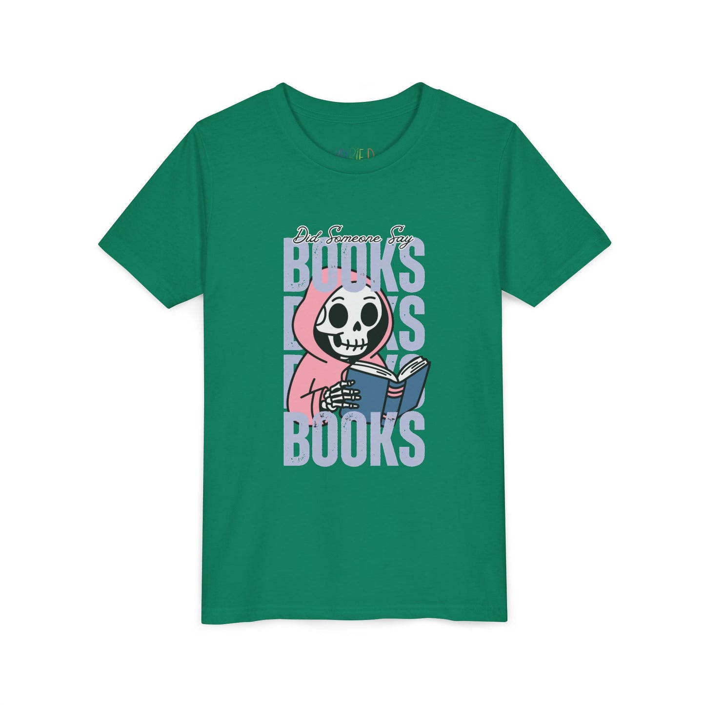 Youth Did Someone Say Books? Skeleton Reader Graphic