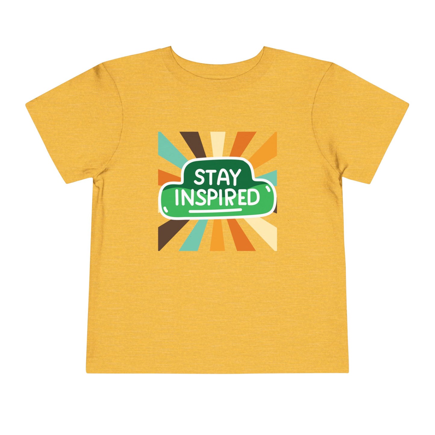 Toddler Stay Inspired Tee β Bold Retro Motivation for Little Dreamers