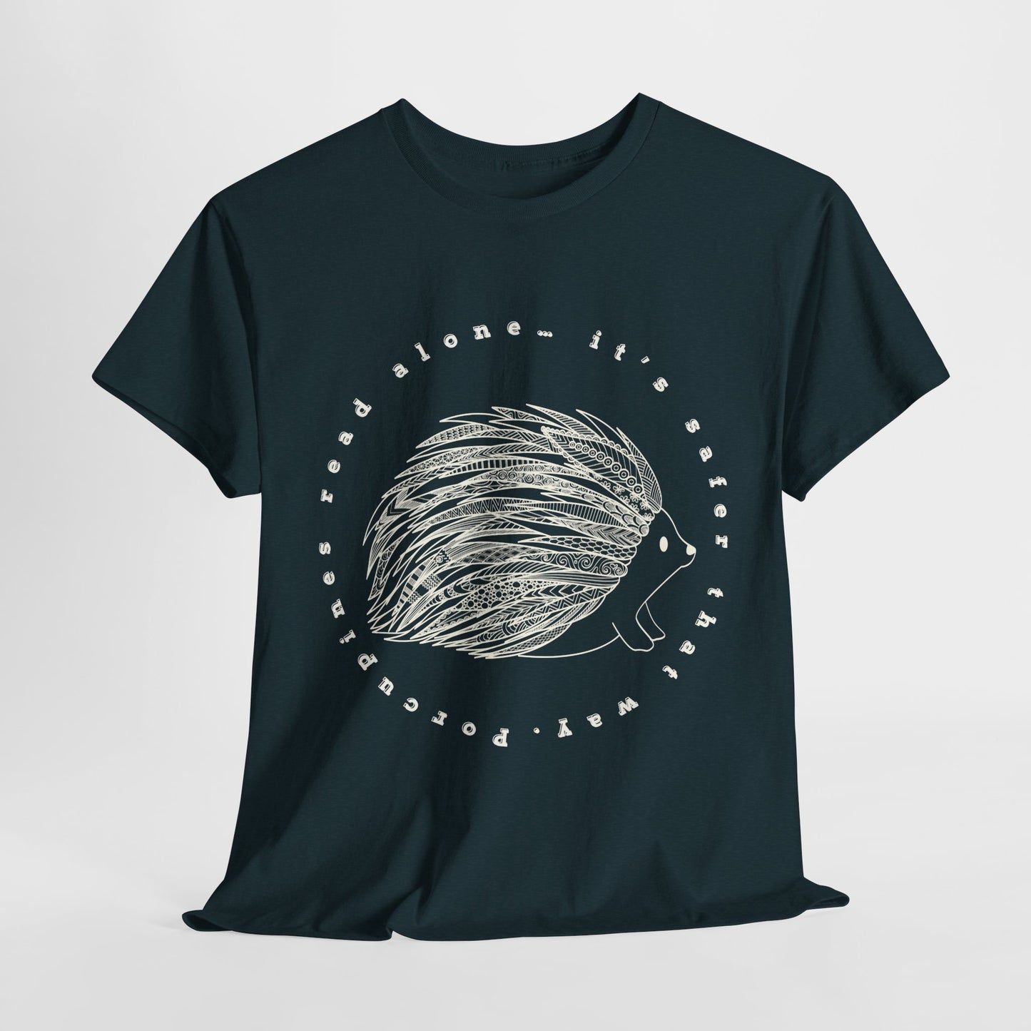 Teen/Adult Unisex β Porcupines Read Alone Tee β Spiky Introvert Humor Shirt