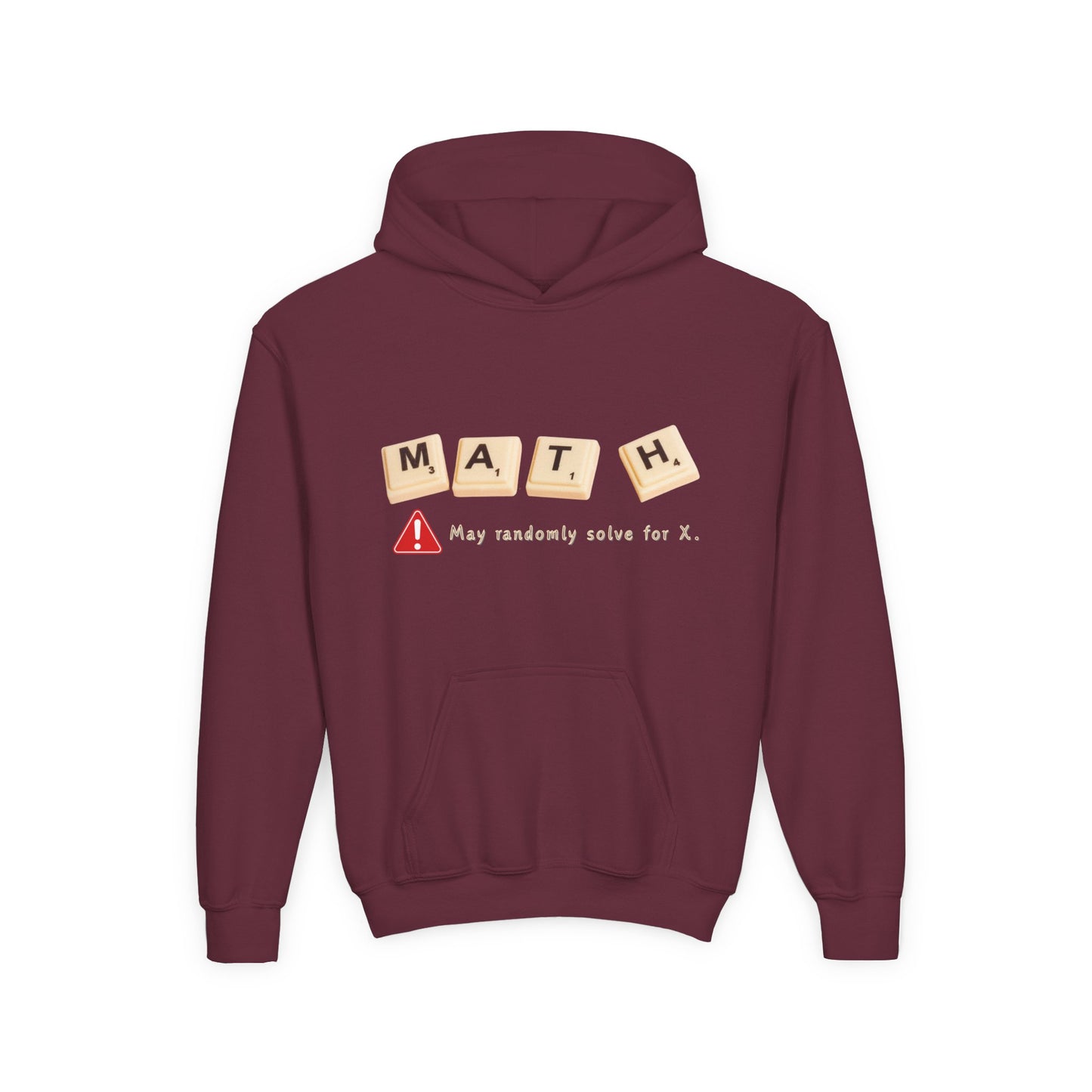 Youth Math Hoodie – May Randomly Solve for X