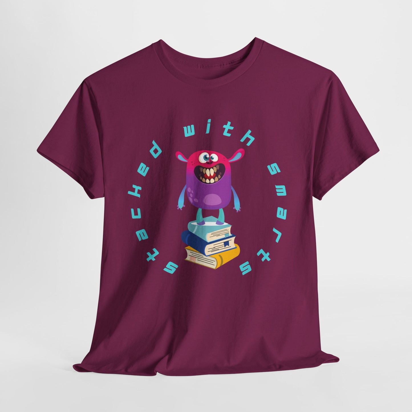 Teen/Adult Unisex “Stacked With Smarts” Tee – Clever Book Lover Shirt for Readers & Thinkers