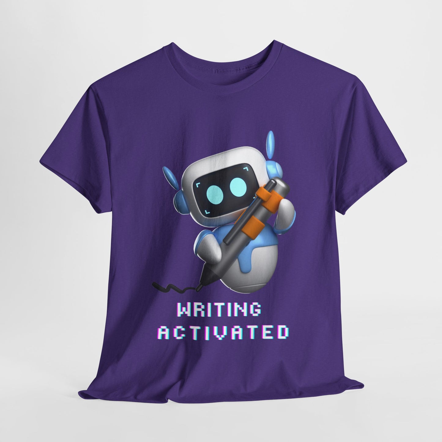 Teen/Adult Unisex Writing Activated Tee – Geeky-Cool Motivation for Story Starters & Scribblers
