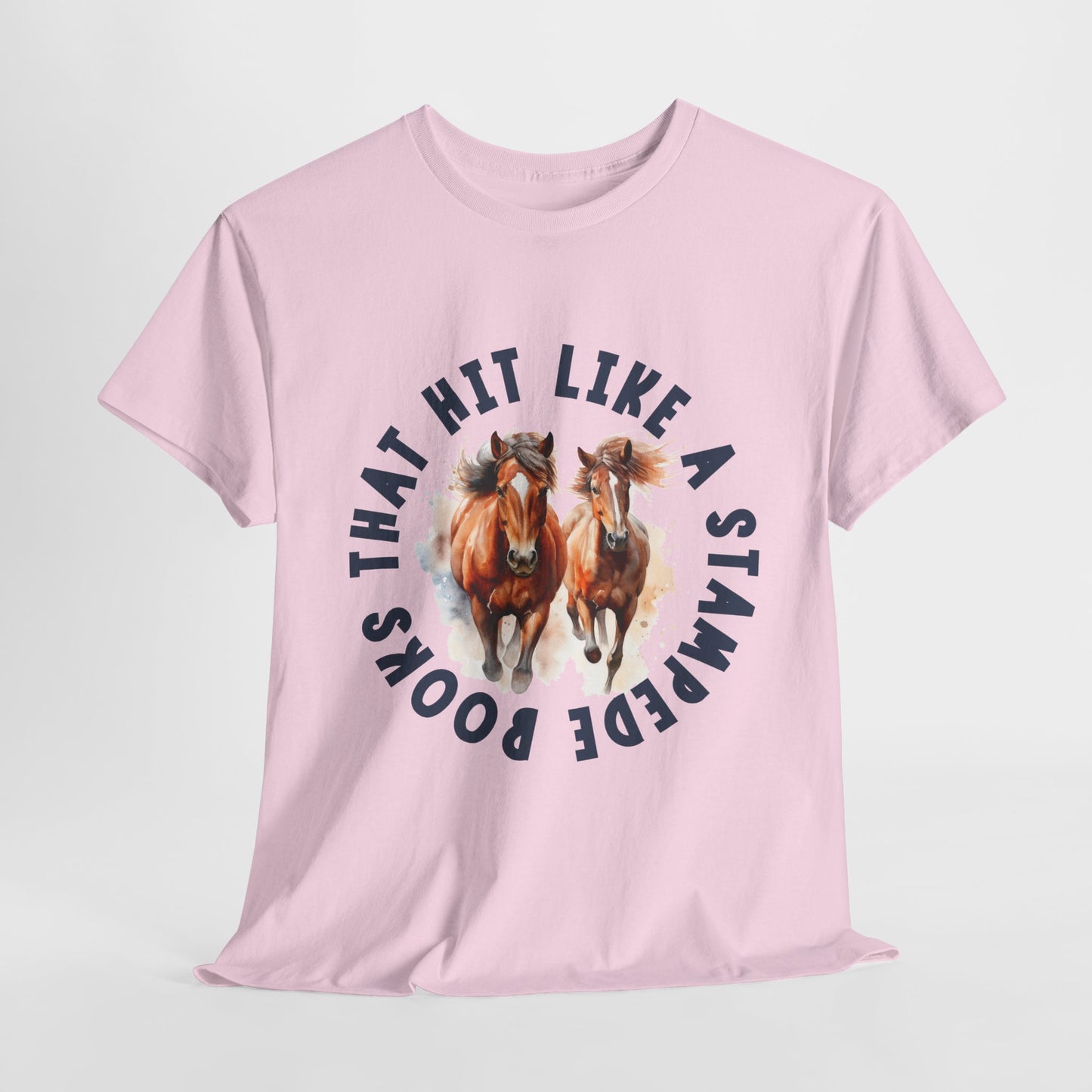 Teen/Adult Unisex Tee β Books That Hit Like a Stampede