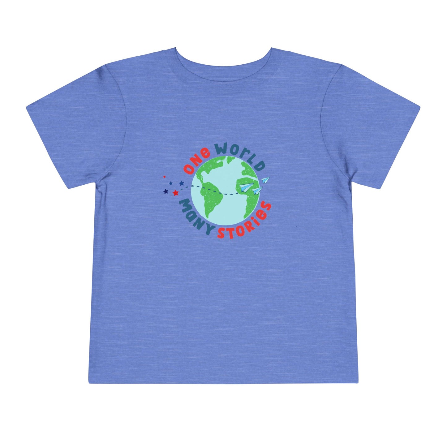 Toddler One World Many Stories Tee – Global Reading & Diversity Shirt
