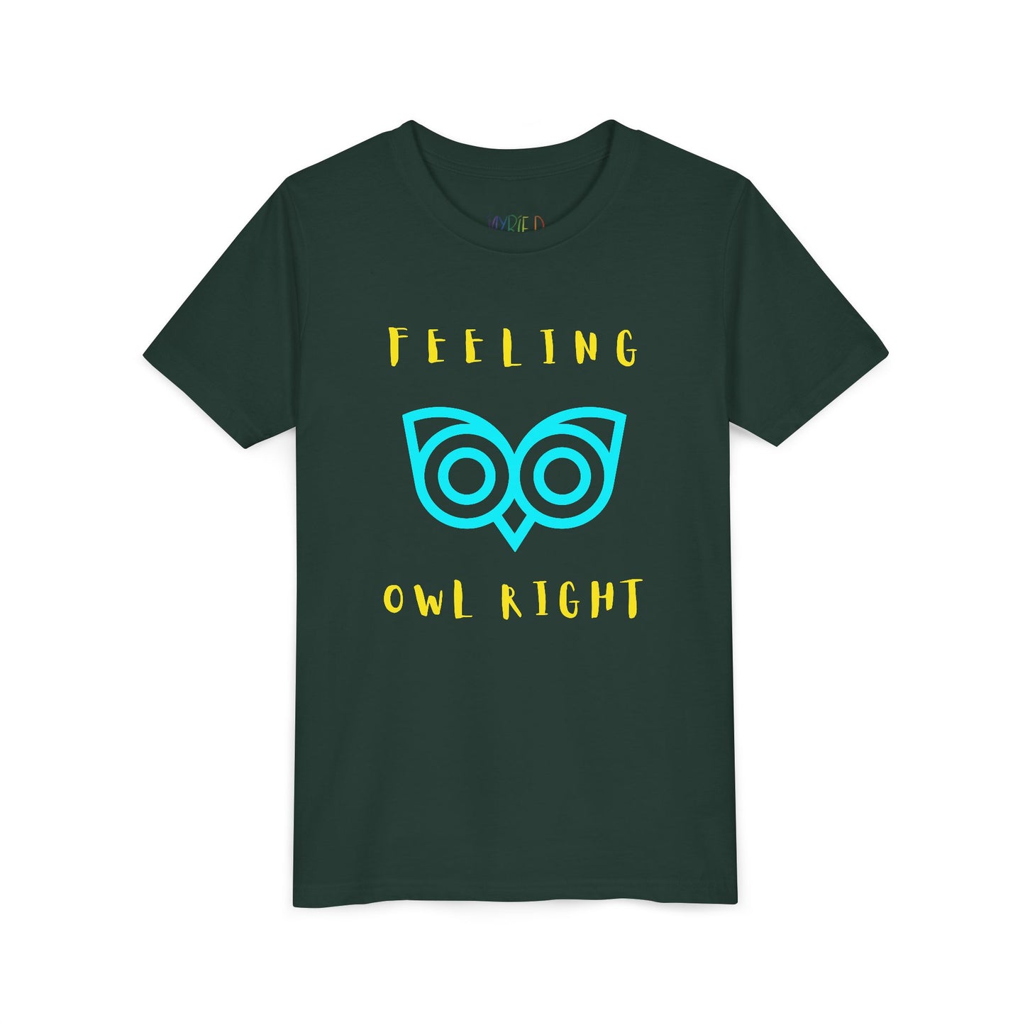 Youth Feeling Owl Right T-Shirt – Bold Graphic Tee with Playful Wordplay and Owl Design
