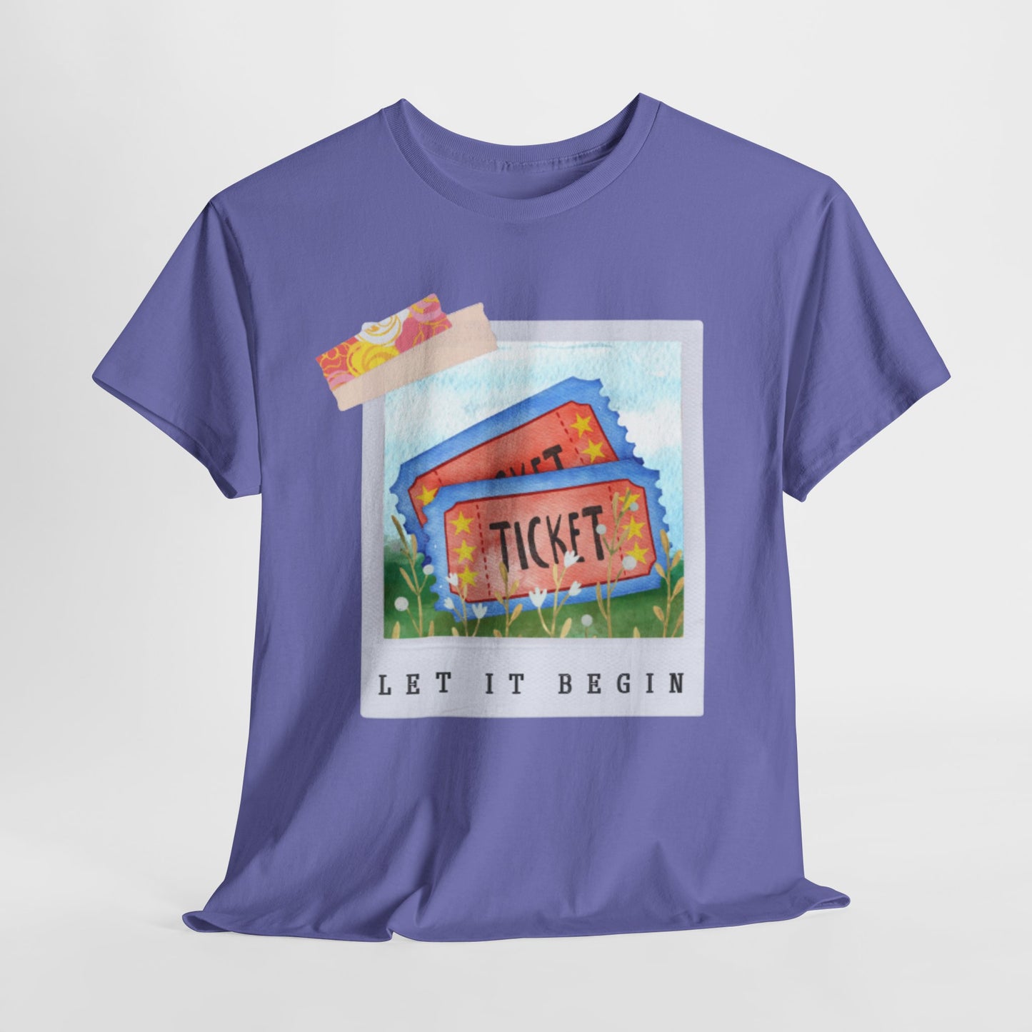 Teen/Adult Unisex Let It Begin Tee – Whimsical Ticket Shirt for Readers, Theatre Lovers & Moviegoers