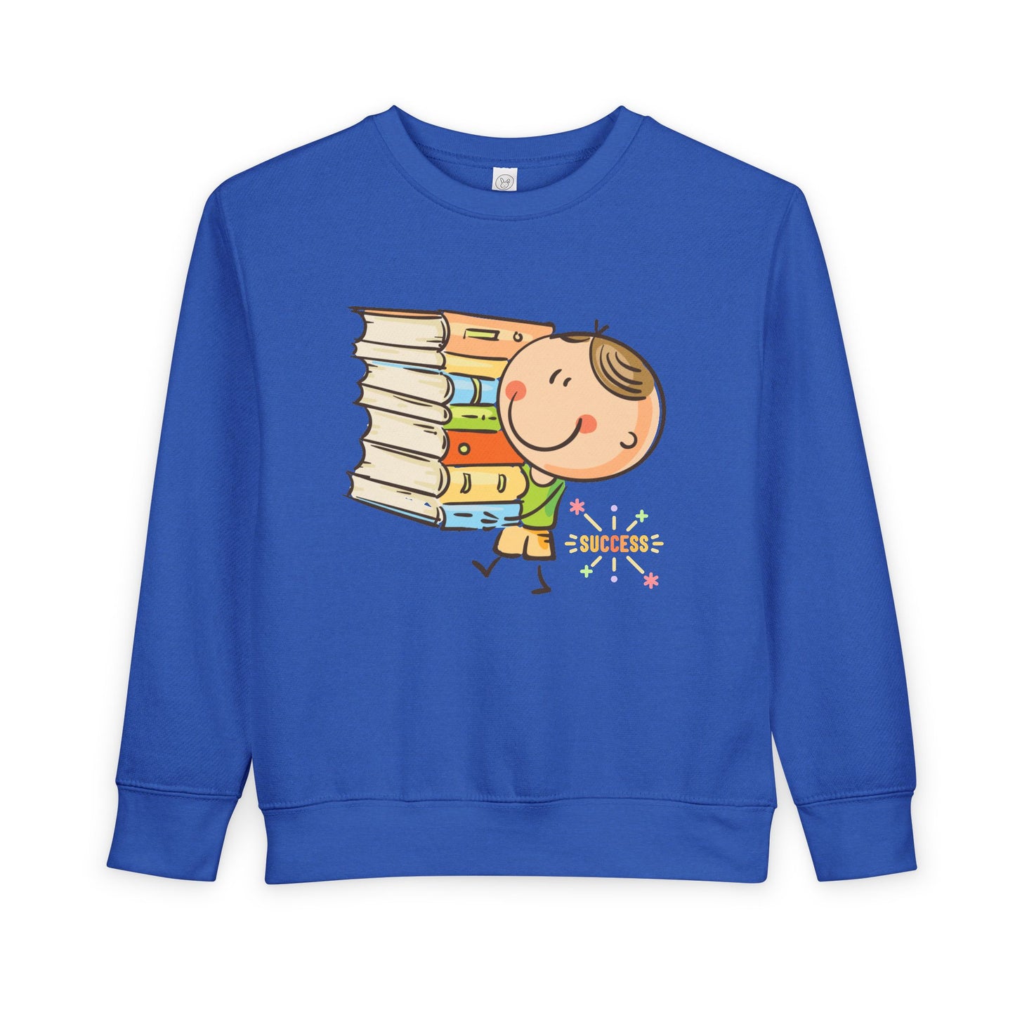Toddler Stacked for Success Sweatshirt – Motivational Book Lover Crewneck