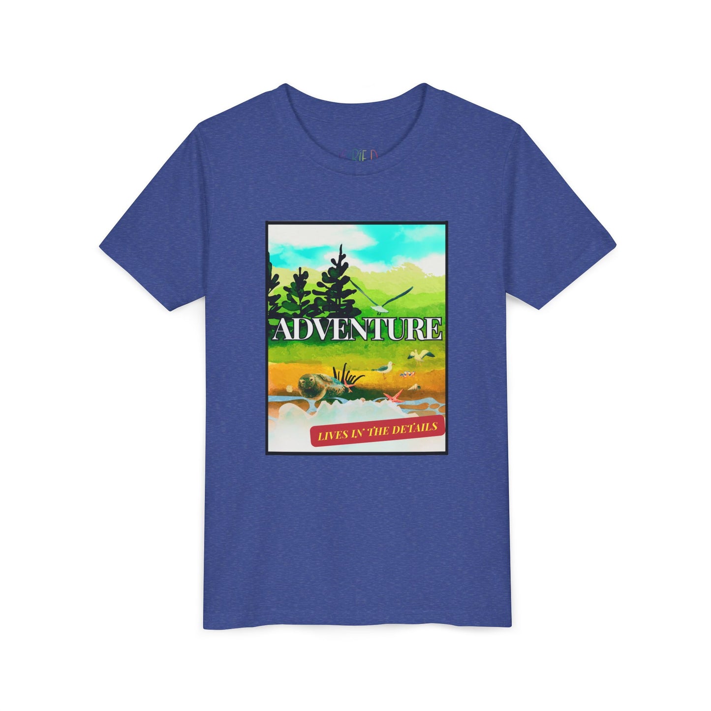 Youth Adventure Lives in the Details Tee – Nature Explorer Shirt for Kids, Curiosity-Driven Outdoor Apparel