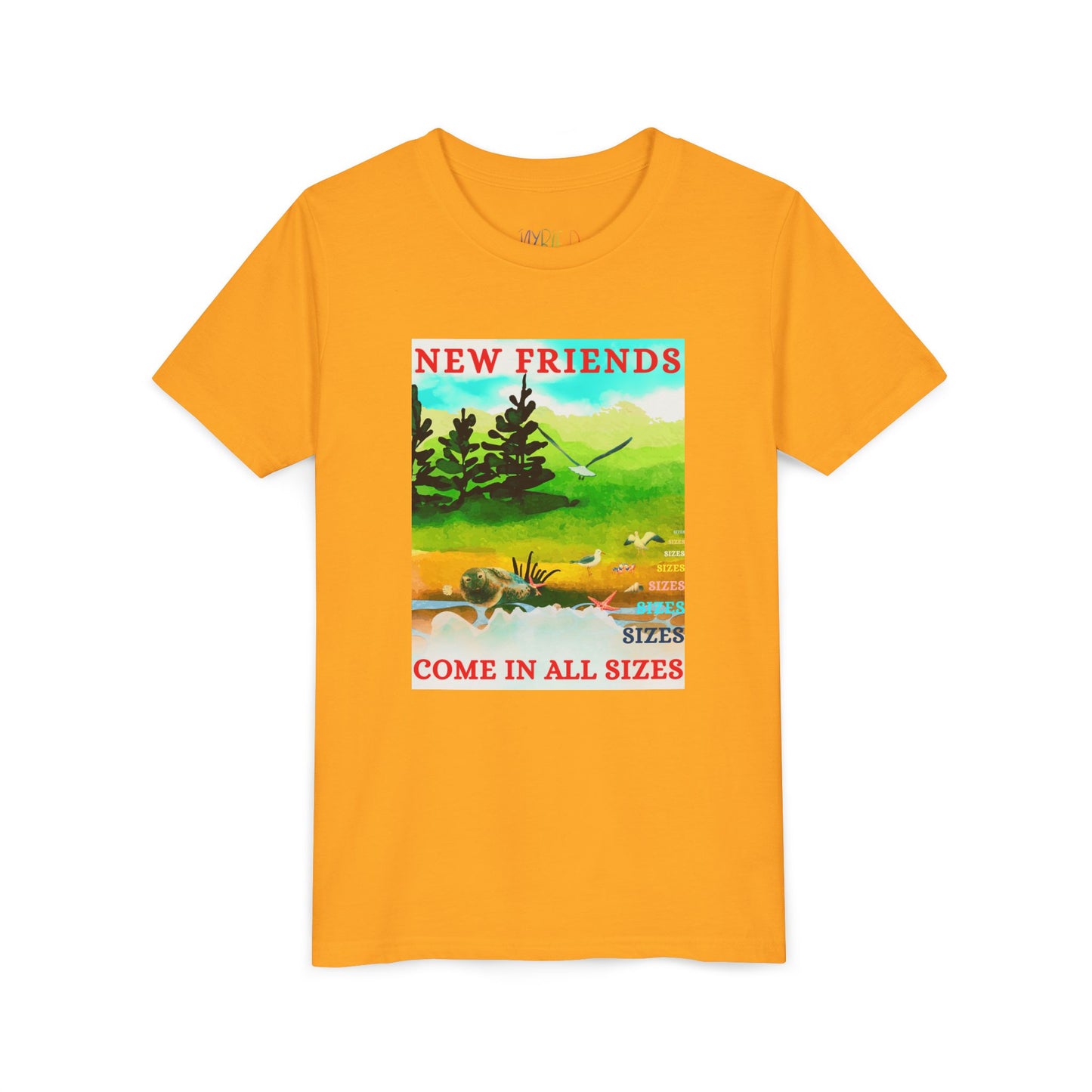 Youth New Friends Come in All Sizes Tee – Inclusive Adventure Shirt, Nature-Inspired Apparel for Curious Kids