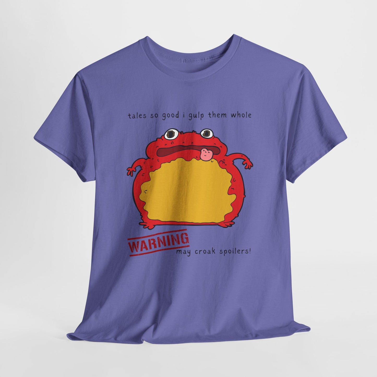 Teen/Adult Unisex Spoiler Croaker Tee – Devour Books, Dish Endings