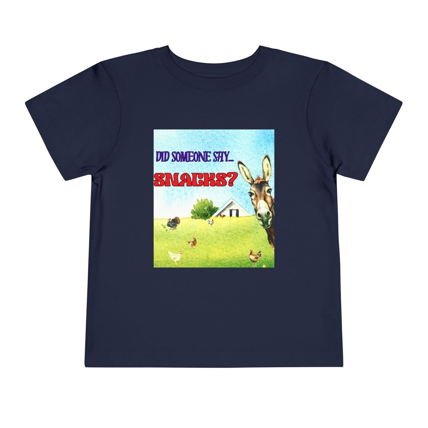 Toddler Did Someone Say Snacks? Tee β Donkey Dell Funny Shirt for Little Snack Lovers
