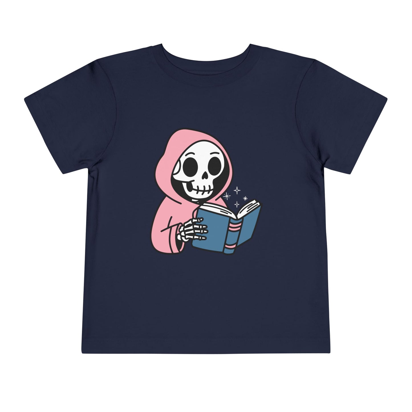 Toddler Spooky Storytime Tee β Cute Skeleton Reader Halloween Shirt