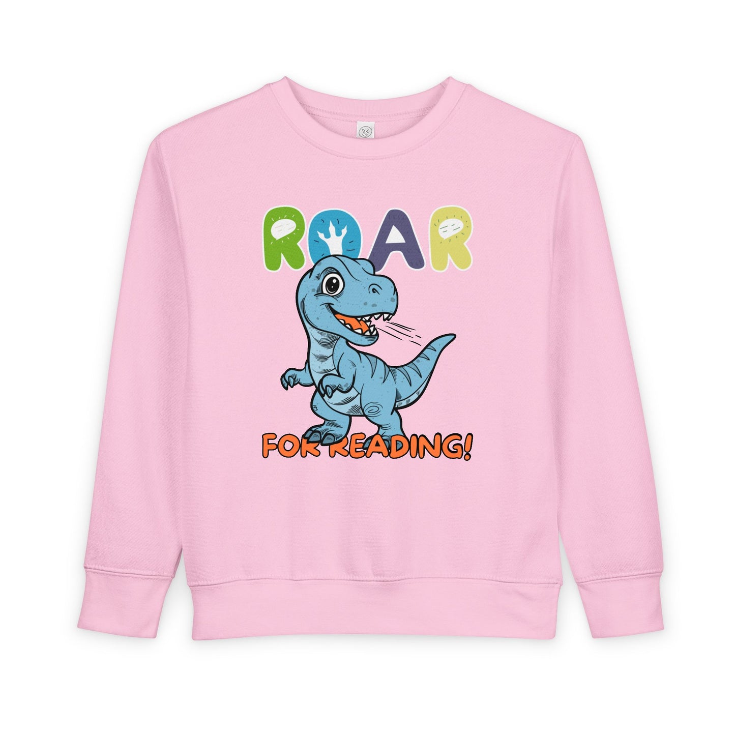 Toddler Roar for Reading Sweatshirt β Dinosaur Reading Crewneck for Little Book Explorers