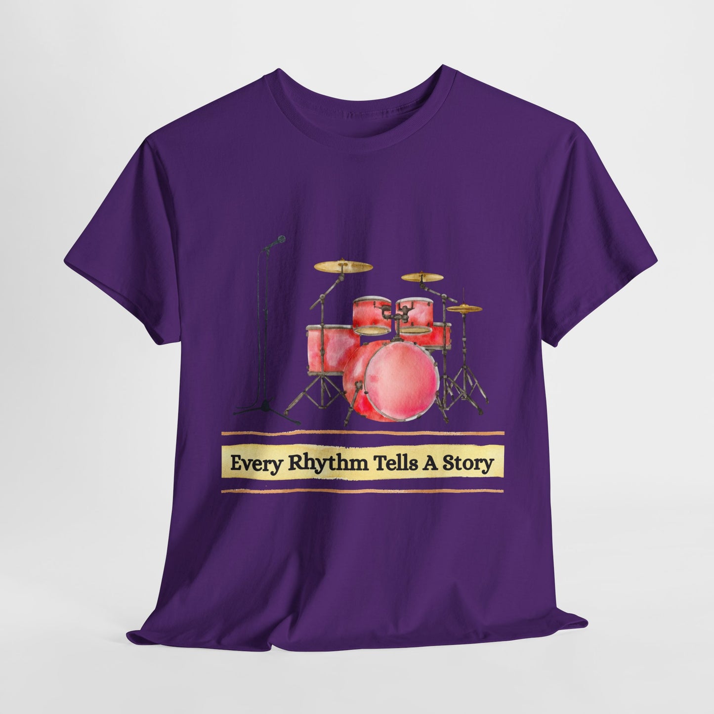 Teen/Adult Unisex Every Rhythm Tells a Story Tee – For Readers, Writers & Rockers Alike