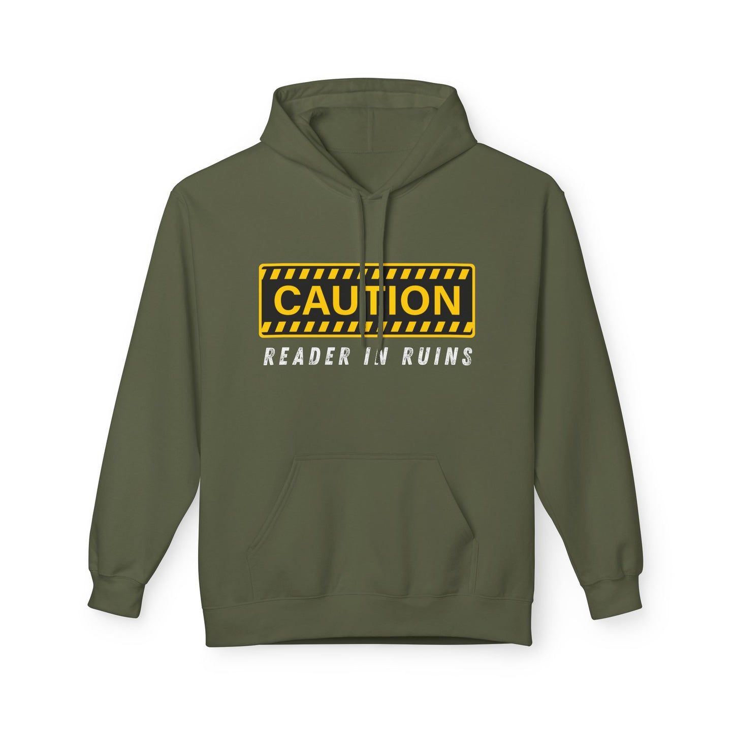 Teen/Adult Unisex Reader in Ruins Hoodie – Funny Emotional Book Lover Design