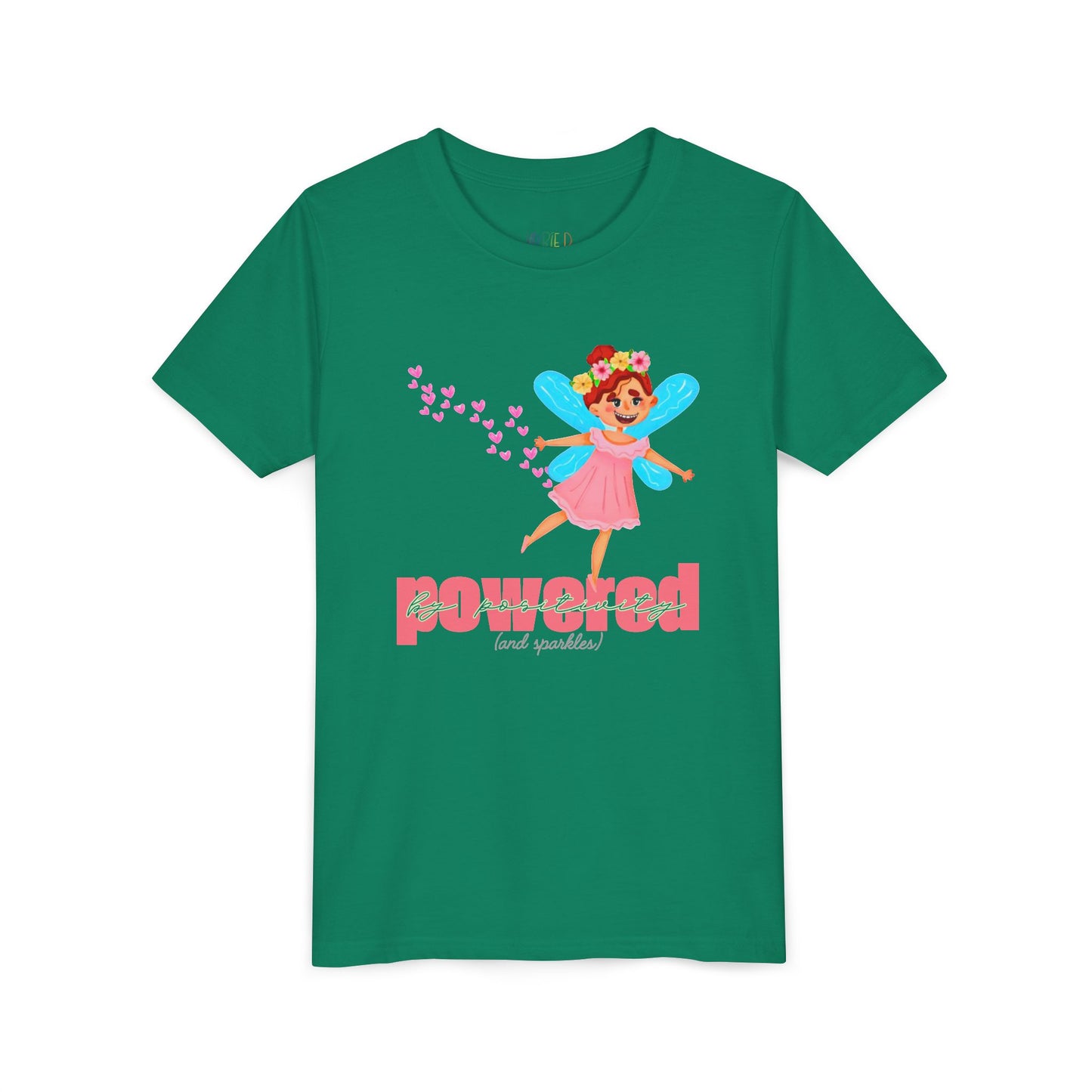 Youth Powered by Positivity (and Sparkles) Tee β Glow Up, Lift Up