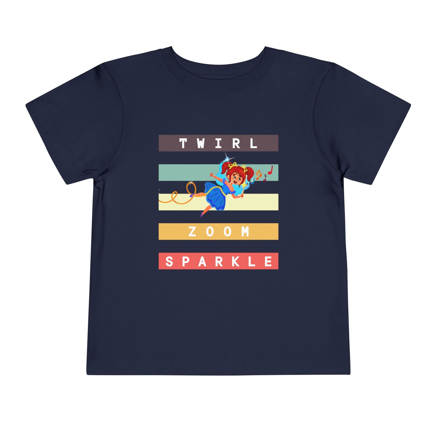 Toddler Twirl Zoom Sparkle Tee – Mei-Mei Movement Shirt for High-Energy Kids