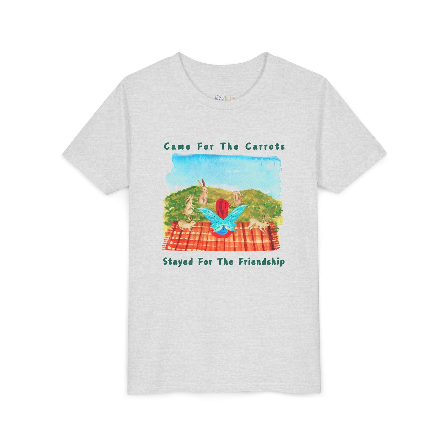 Youth Came for the Carrots, Stayed for the Friendship Tee – Snack Together, Stick Together