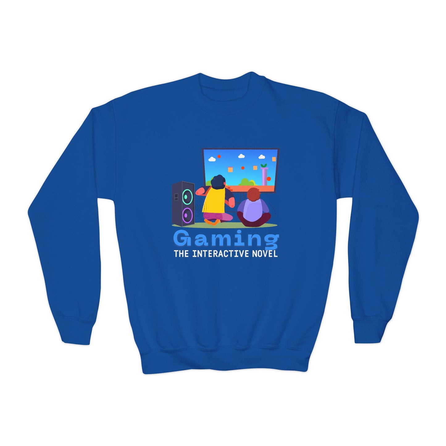 Youth Gaming: The Interactive Novel Sweatshirt – Where Stories Level Up!