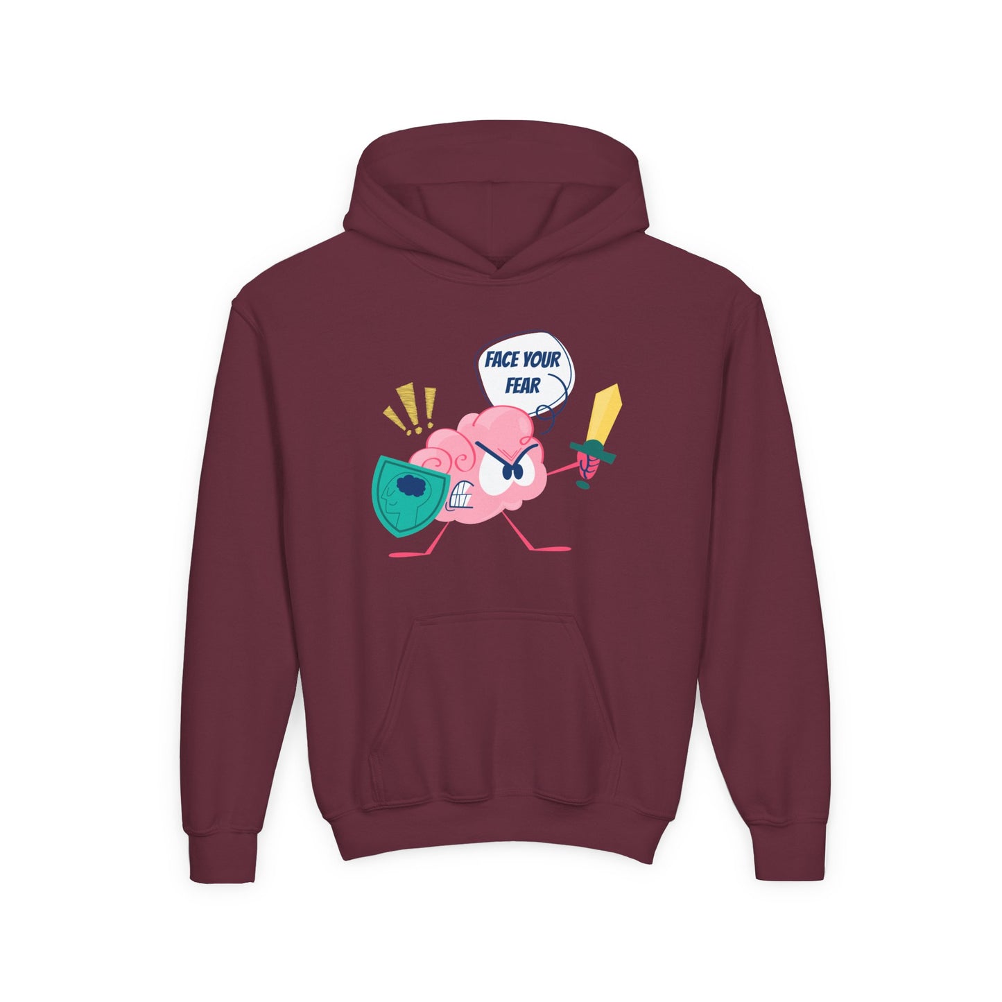Youth Motivational Hoodie – Face Your Fear