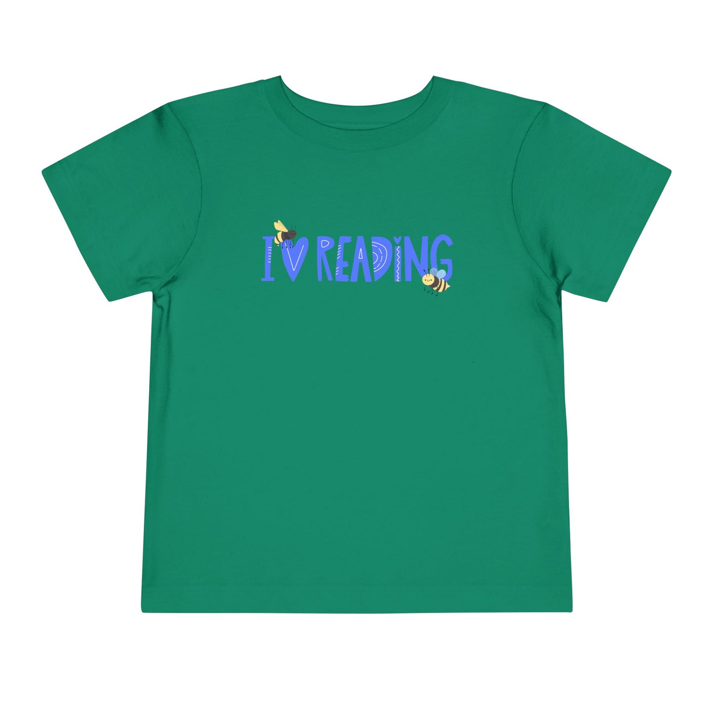 Toddler I Love Reading Tee – Bee-Inspired Book Shirt for Little Learners