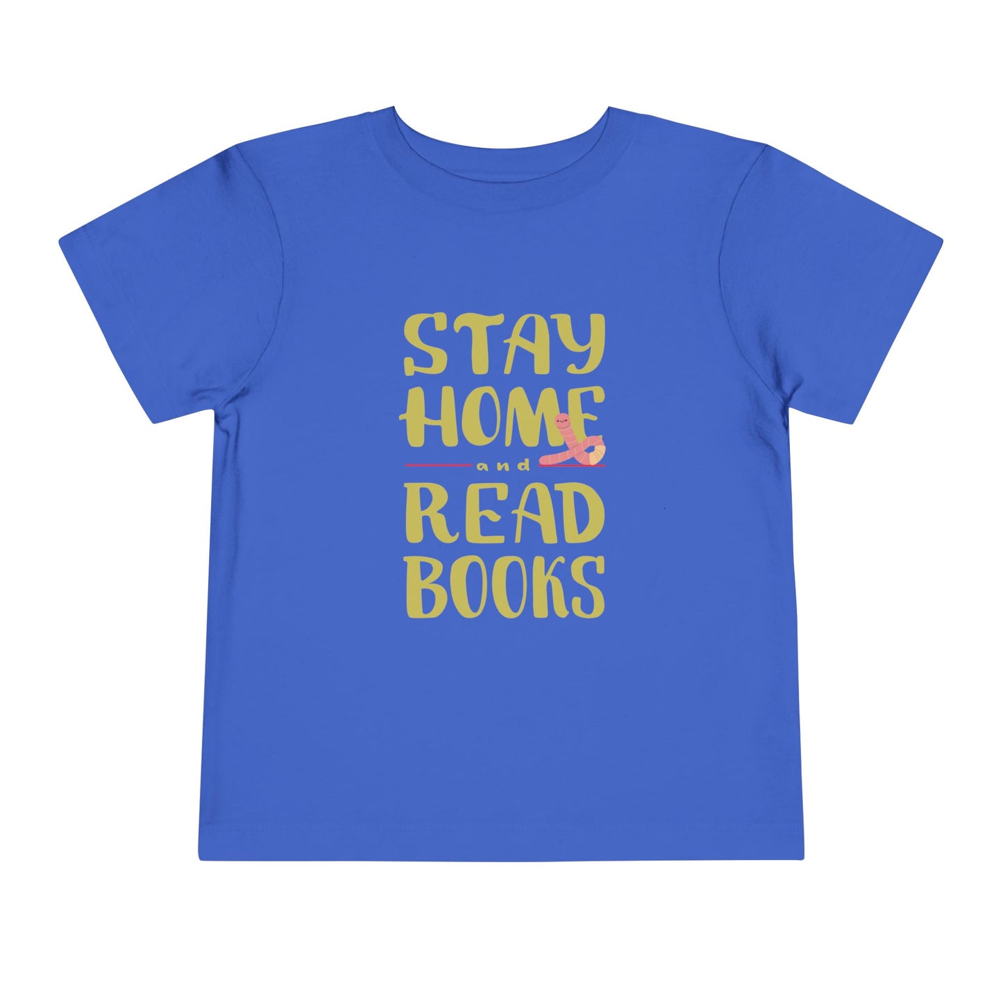 Toddler Stay Home and Read Books Tee β Cozy Pick for Little Bookworms