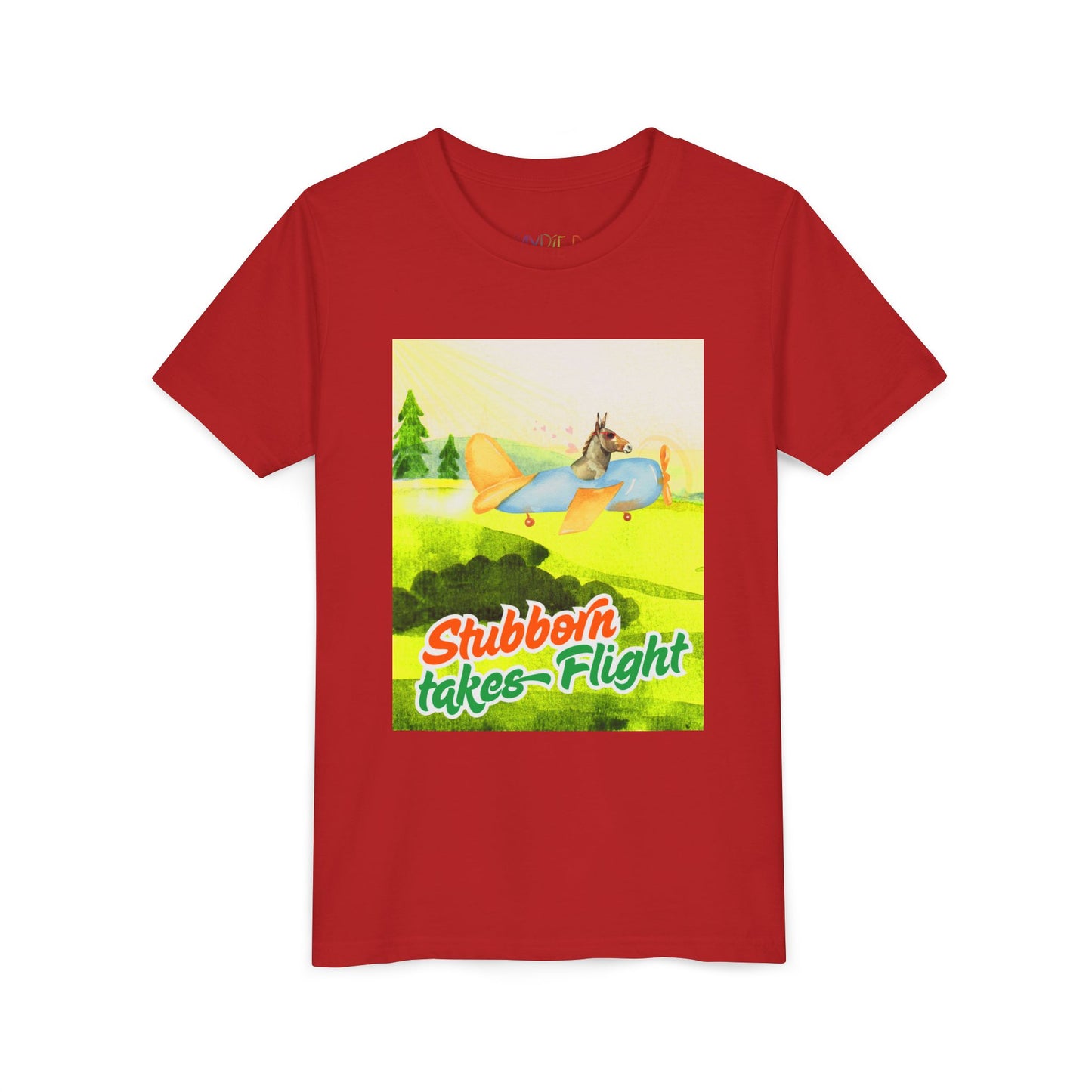 Youth Stubborn Takes Flight – Donkey Determination Tee