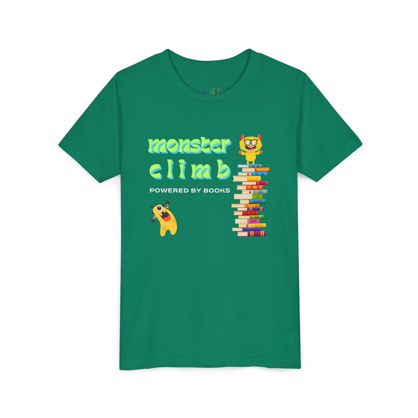Youth Monster Climb Book Tee