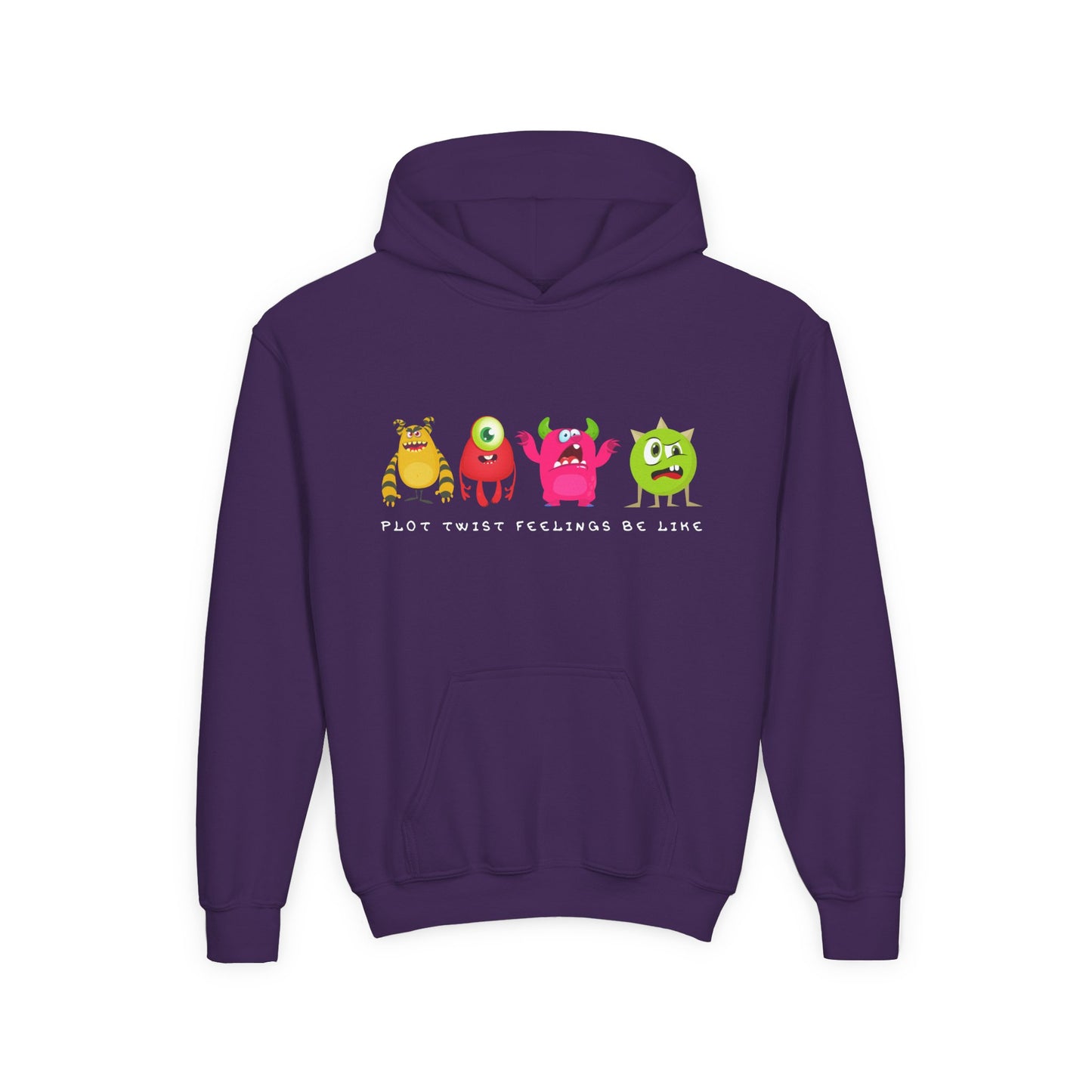 Youth Plot Twist Feelings Hoodie – The Many Moods of Reading!