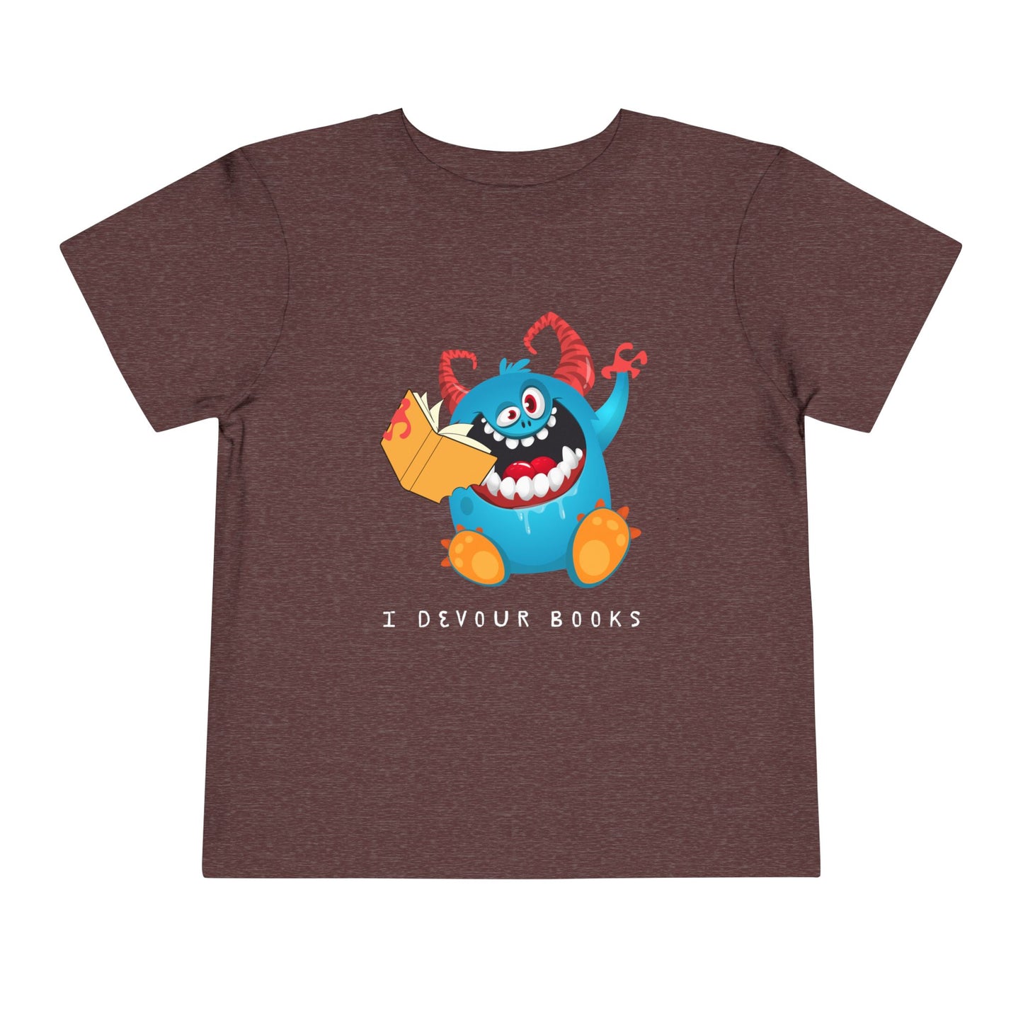 Toddler I Devour Books Monster Tee