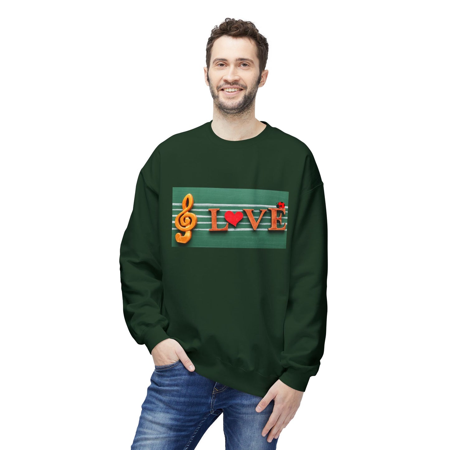 Teen/Adult Unisex Love Music Sweatshirt