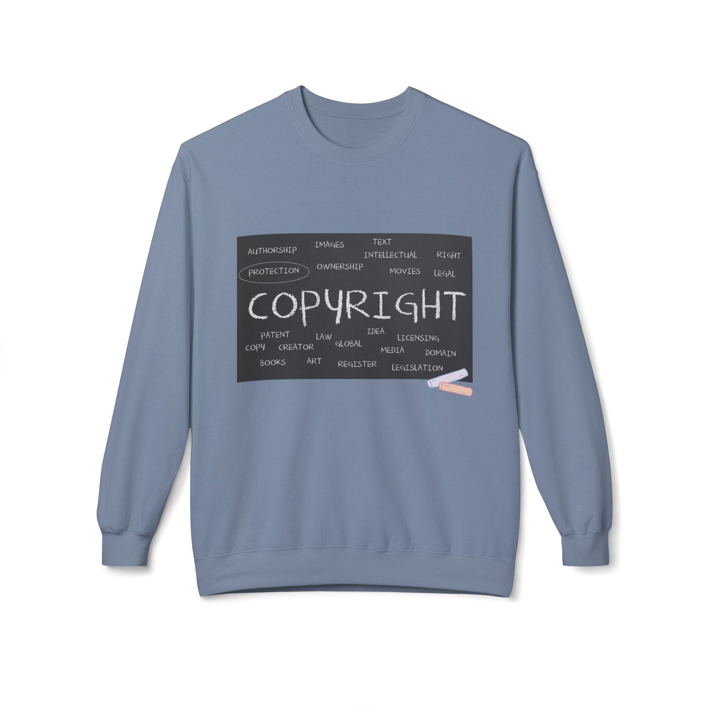 Teen/Adult Unisex Copyright Sweatshirt – Creative Rights Design for Artists, Writers, and Innovators