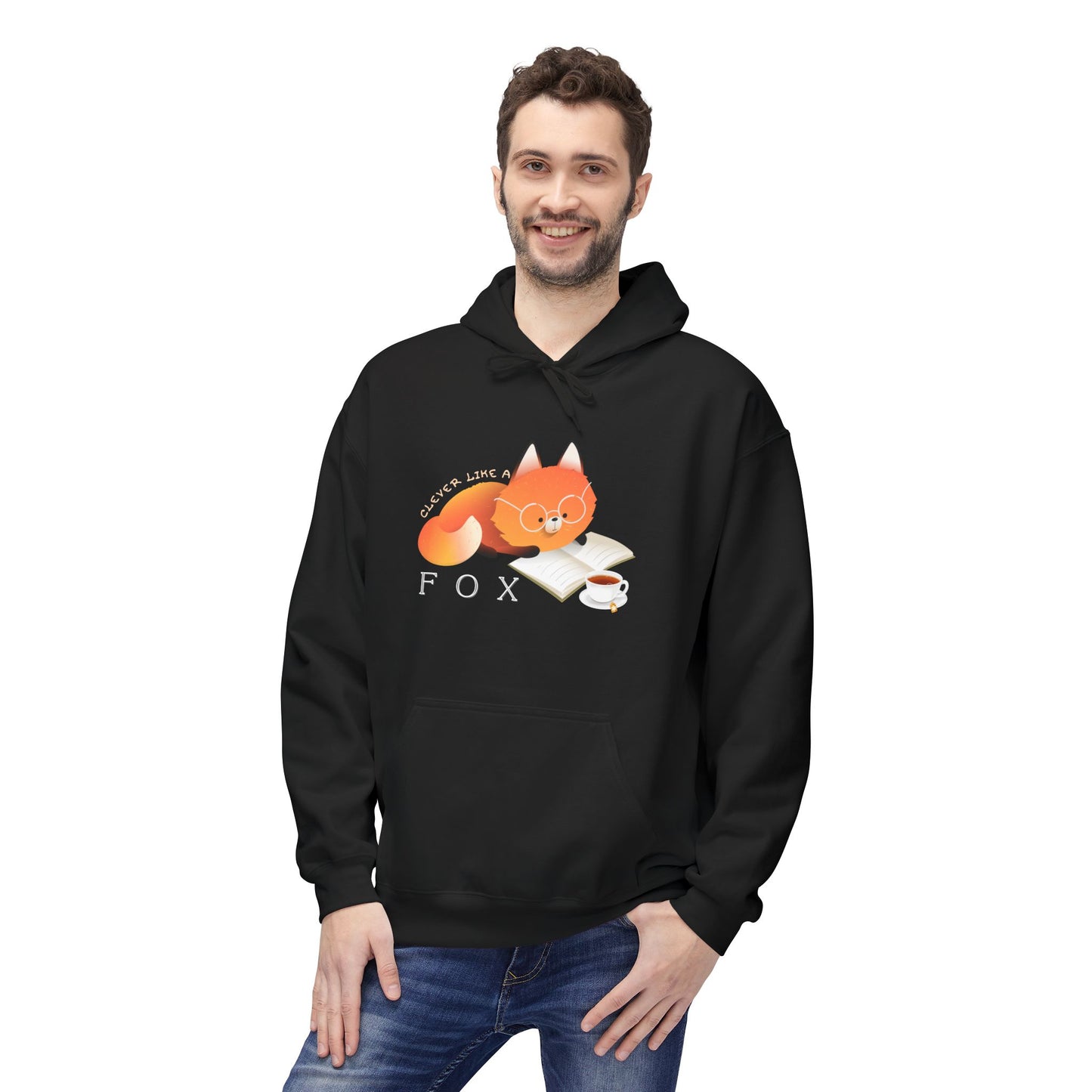 Teen/Adult Unisex Clever Like a Fox Hoodie
