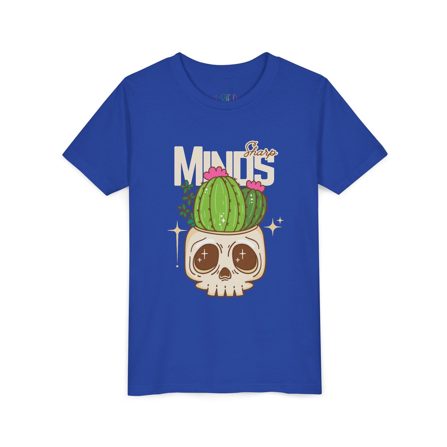 Youth Tee – Sharp Minds Skull & Cactus Graphic Shirt