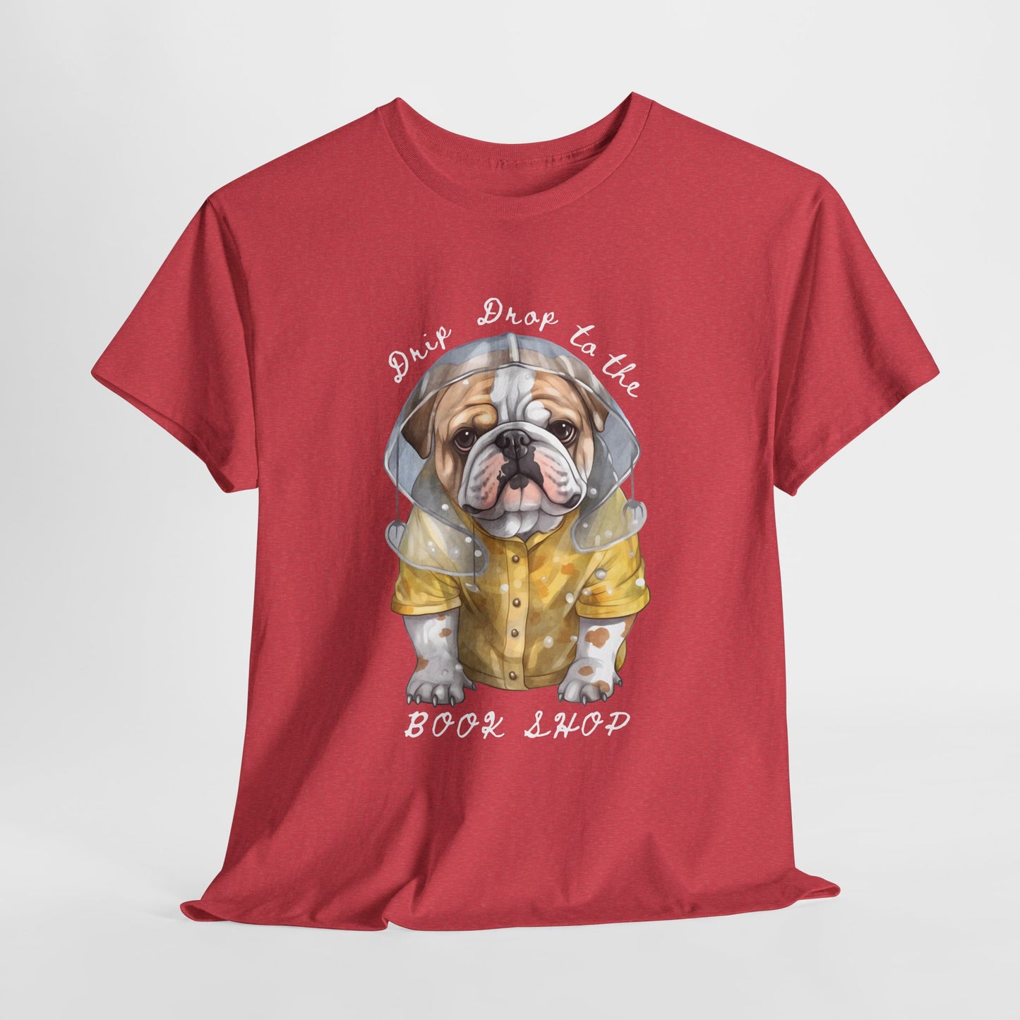 Teen/Adult Unisex Drip Drop to the Book Shop Tee – Puddle-Proof & Page-Ready
