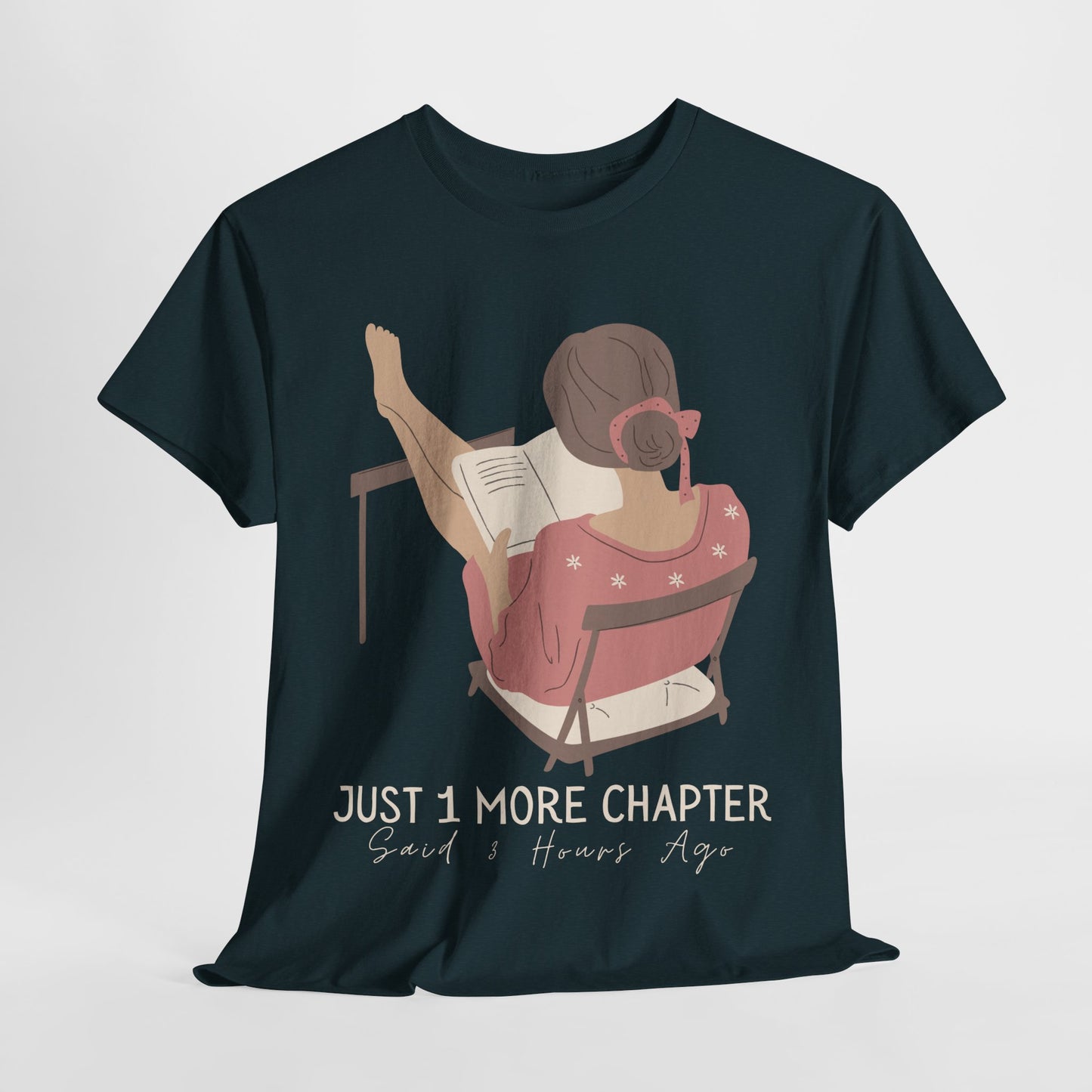 Teen/Adult Unisex Just One More Chapter Tee β Cozy Reader Edition