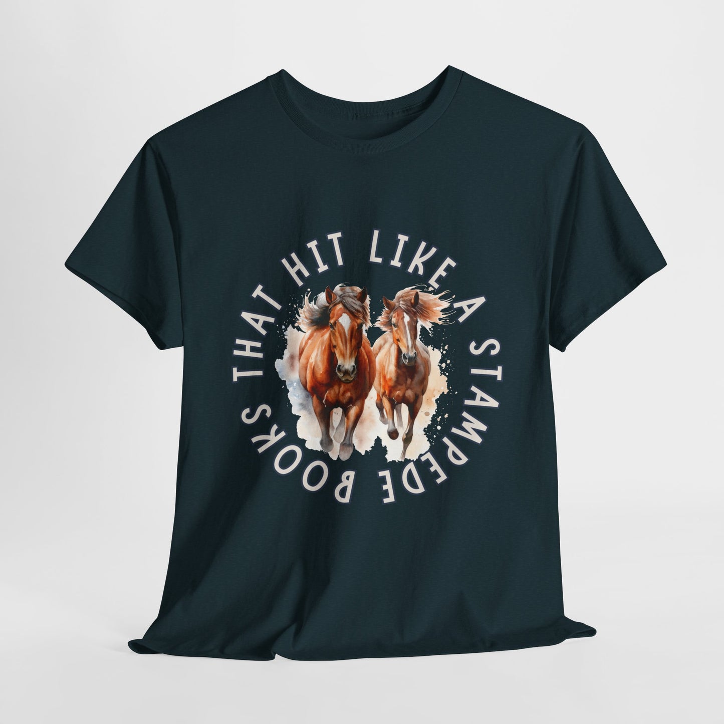Teen/Adult Unisex Tee β Books That Hit Like a Stampede