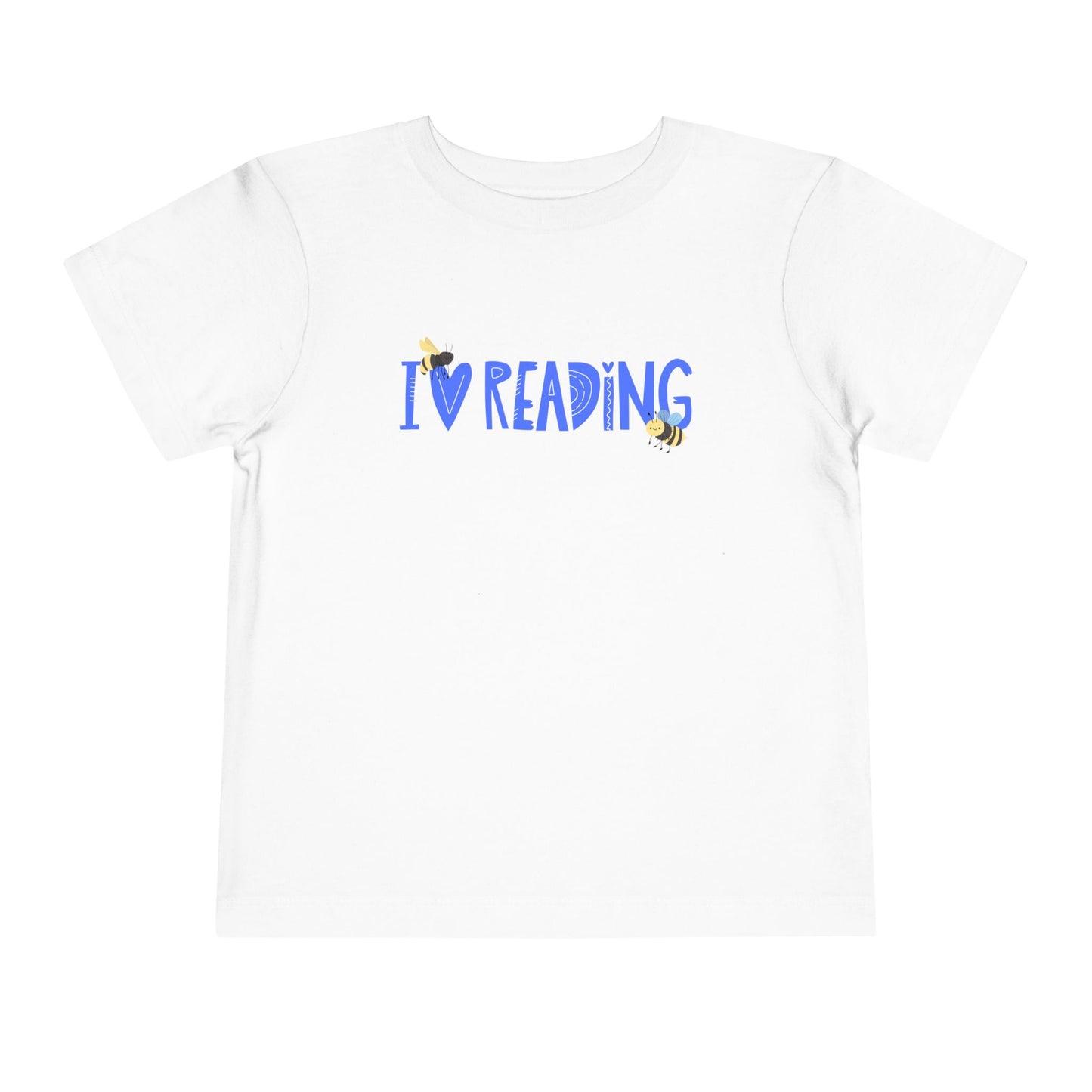 Toddler I Love Reading Tee – Bee-Inspired Book Shirt for Little Learners